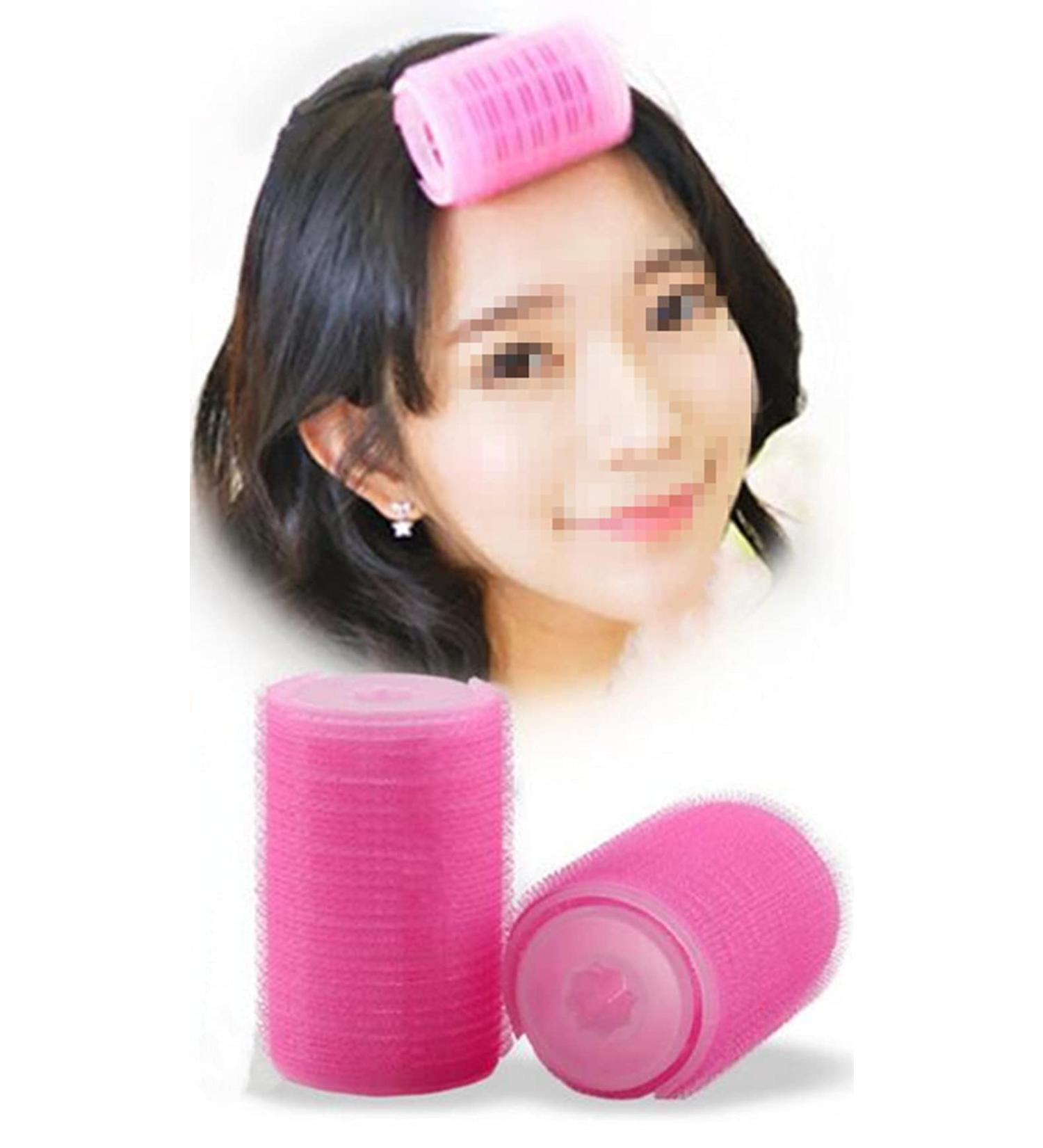 2Pcs Plastic Hair Rollers Curlers Bangs Self-Adhesive Styling Tools for Women - DIY Hair Volume & Curling Magic - Buy Online on GoSupps.com