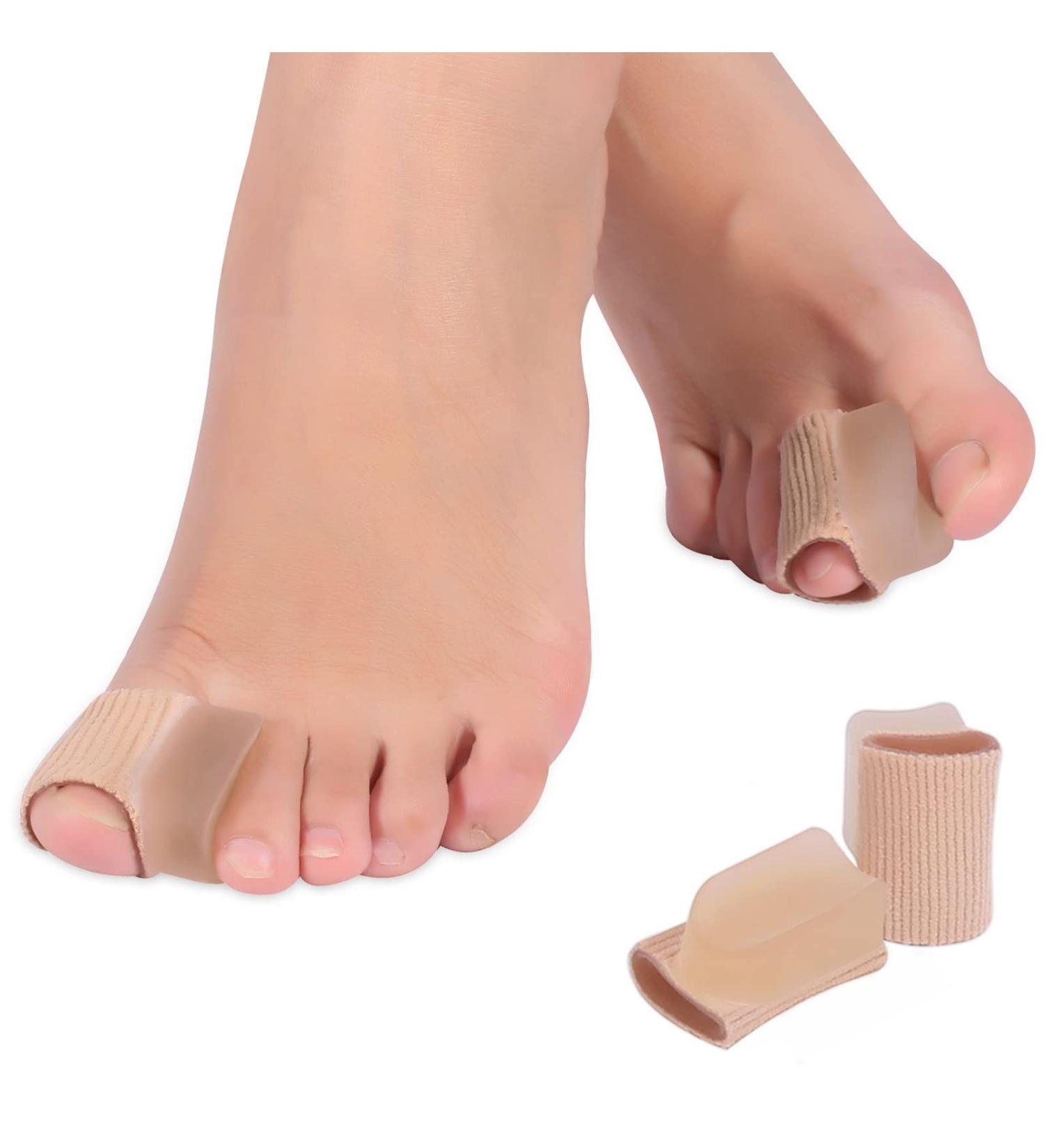 Toe Sleeves Bandage & Separator Gel - Bunion Corrector & Hammer Toe Straightener | Comfort & Pain Relief for Big Toe - Buy Online on GoSupps.com