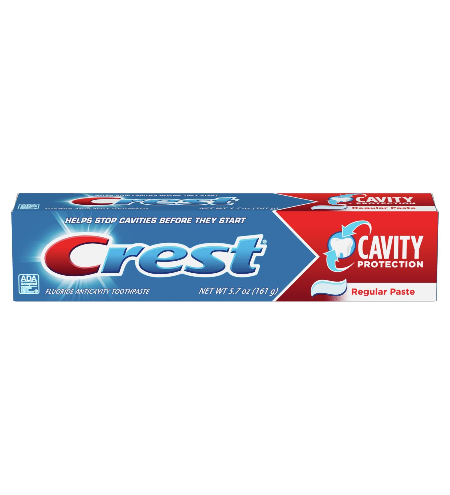 Crest Cavity Protection Toothpaste  Regular Paste  5.7 oz  8.550 Lb