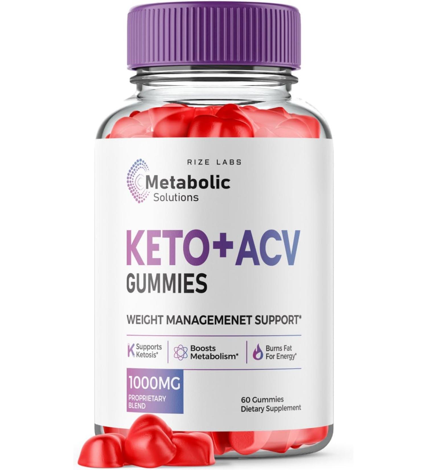 Metabolic Solutions Keto ACV Gummies - Advanced Weight Loss Supplement | 60 Unflavored Gummies | Official Reviews - Buy Online on GoSupps.com