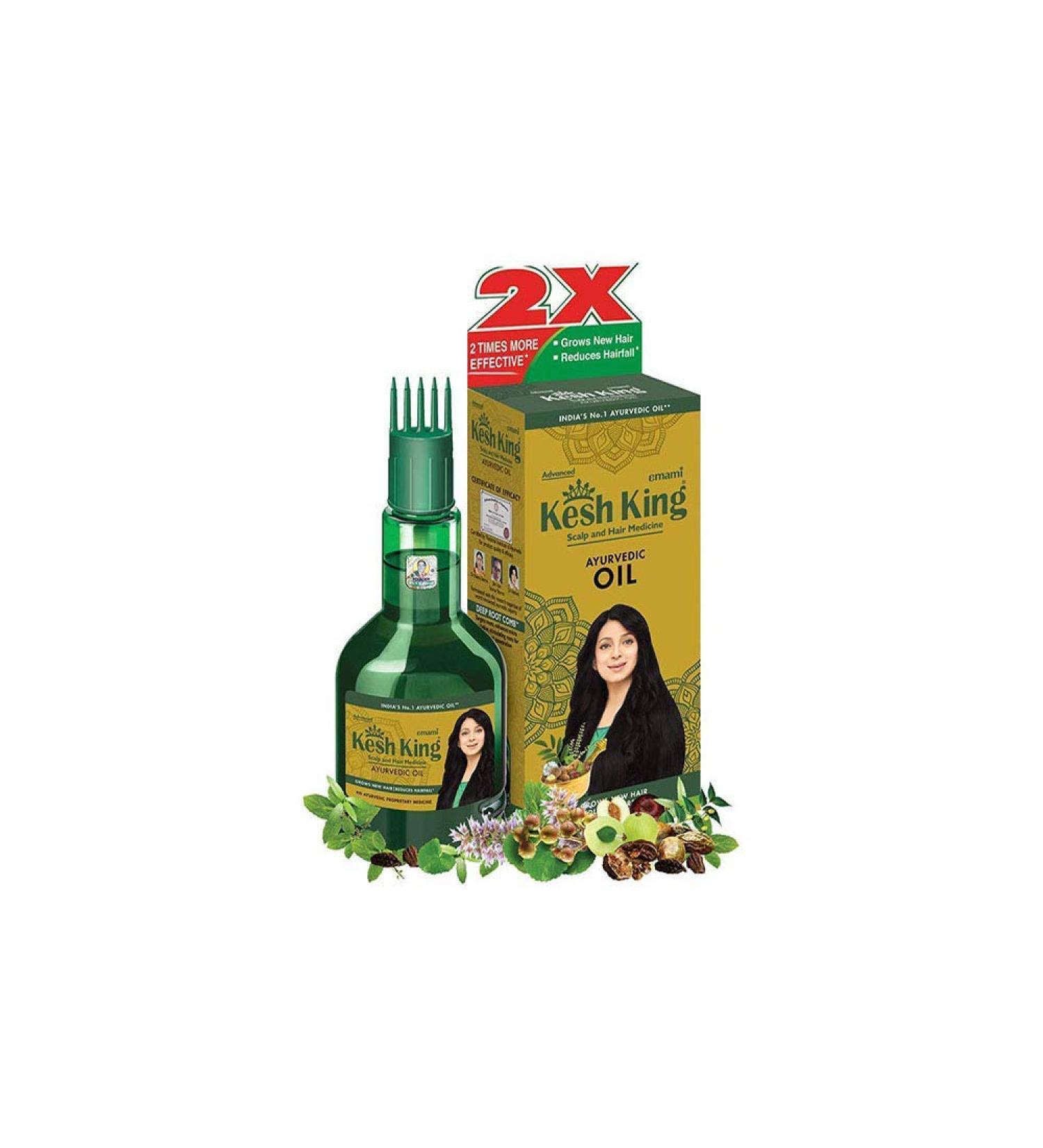 KESH KING Herbal Ayurvedic Hair Oil for Hair Growth 100 ML (Pack of 3) - Promotes Strong and Healthy Hair - Buy Online on GoSupps.com