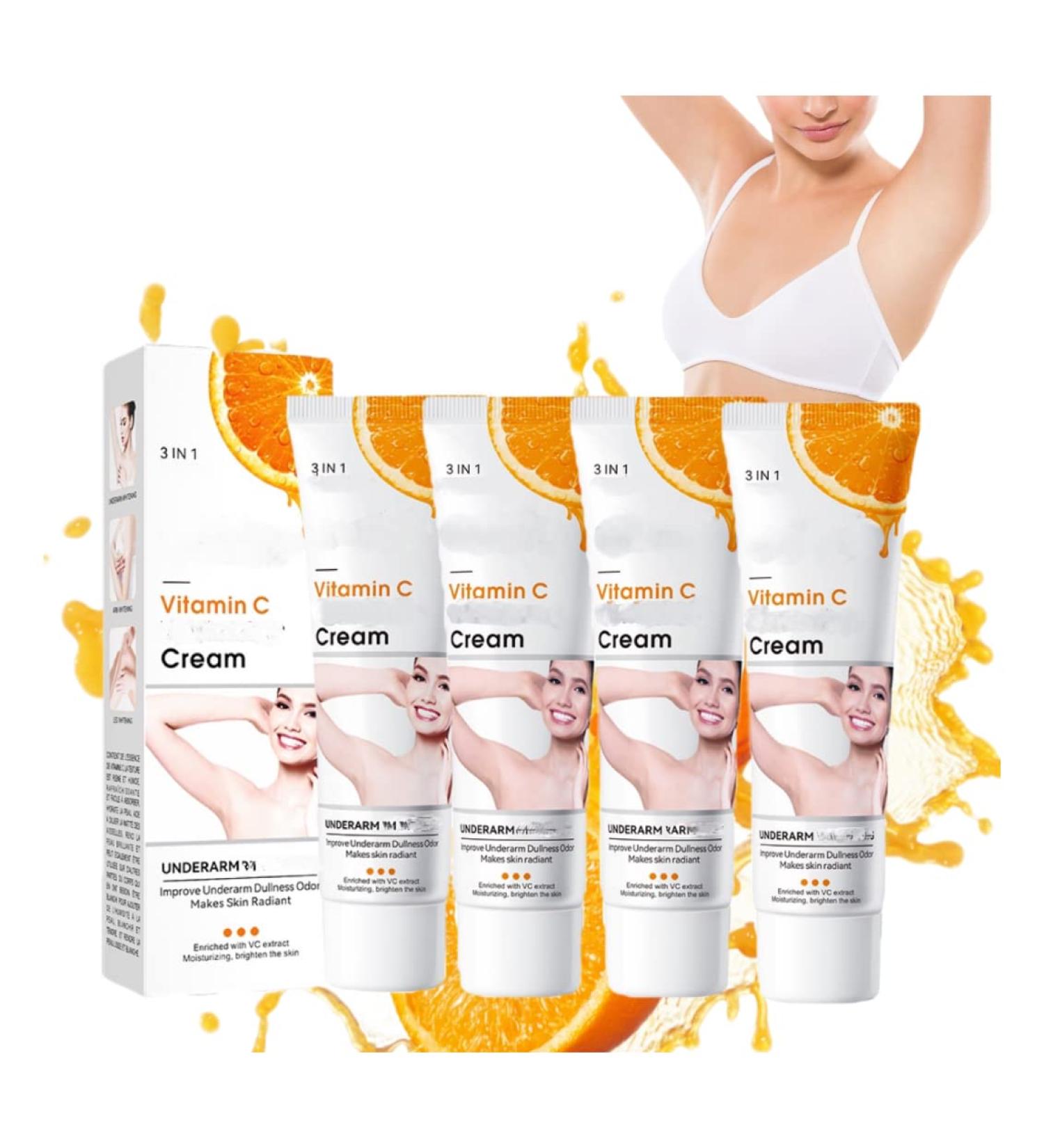 TMEEIHNSS 4PCS Whitening Cream Set with Collagen - Moisturizing Cream for Dark Skin, Underarm Lightening Cream for Knees - Buy Online on GoSupps.com