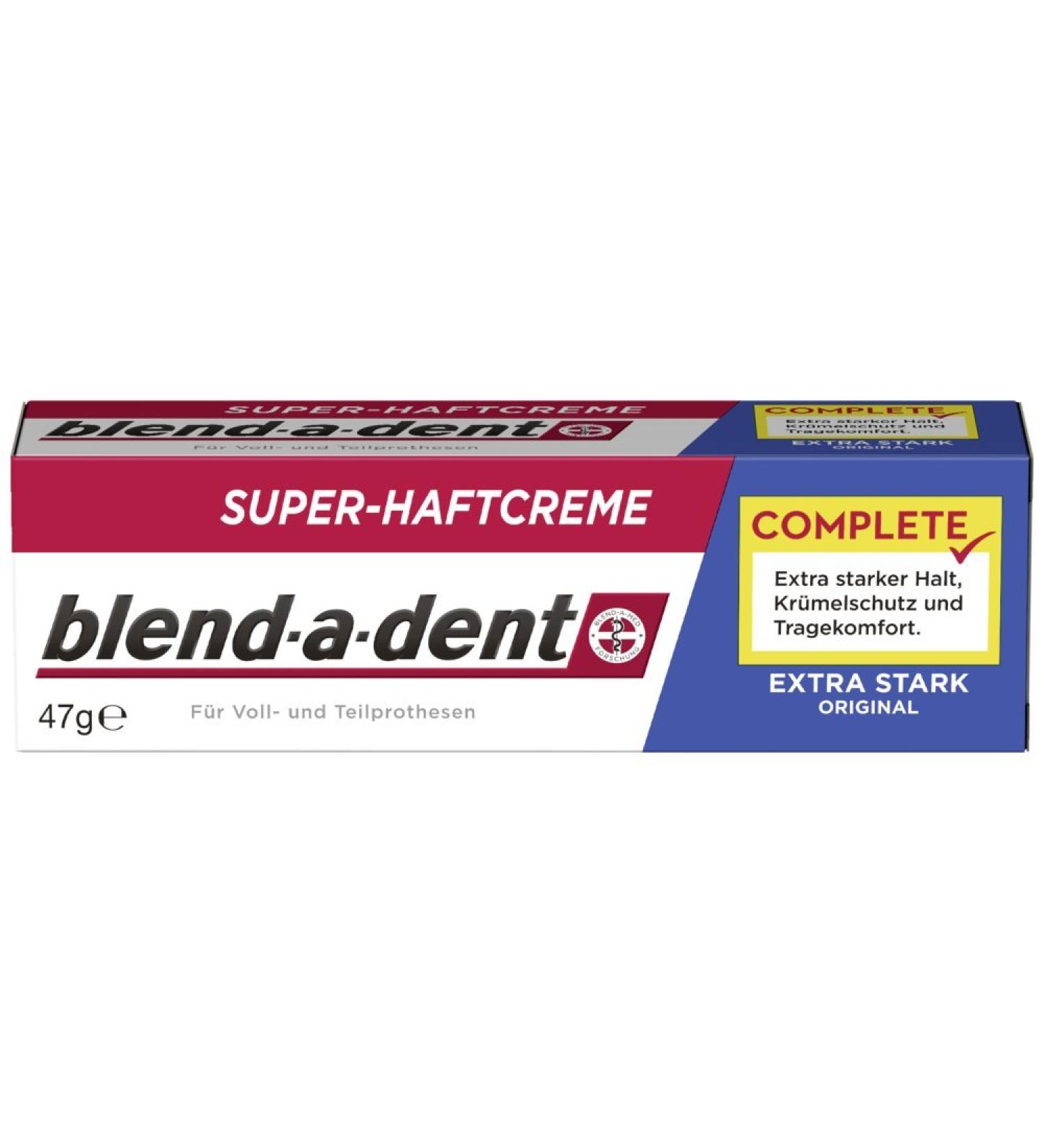 Blend-a-dent Super Adhesive Cream Extra Strong Pack of 3 (3 x 47 g) 1