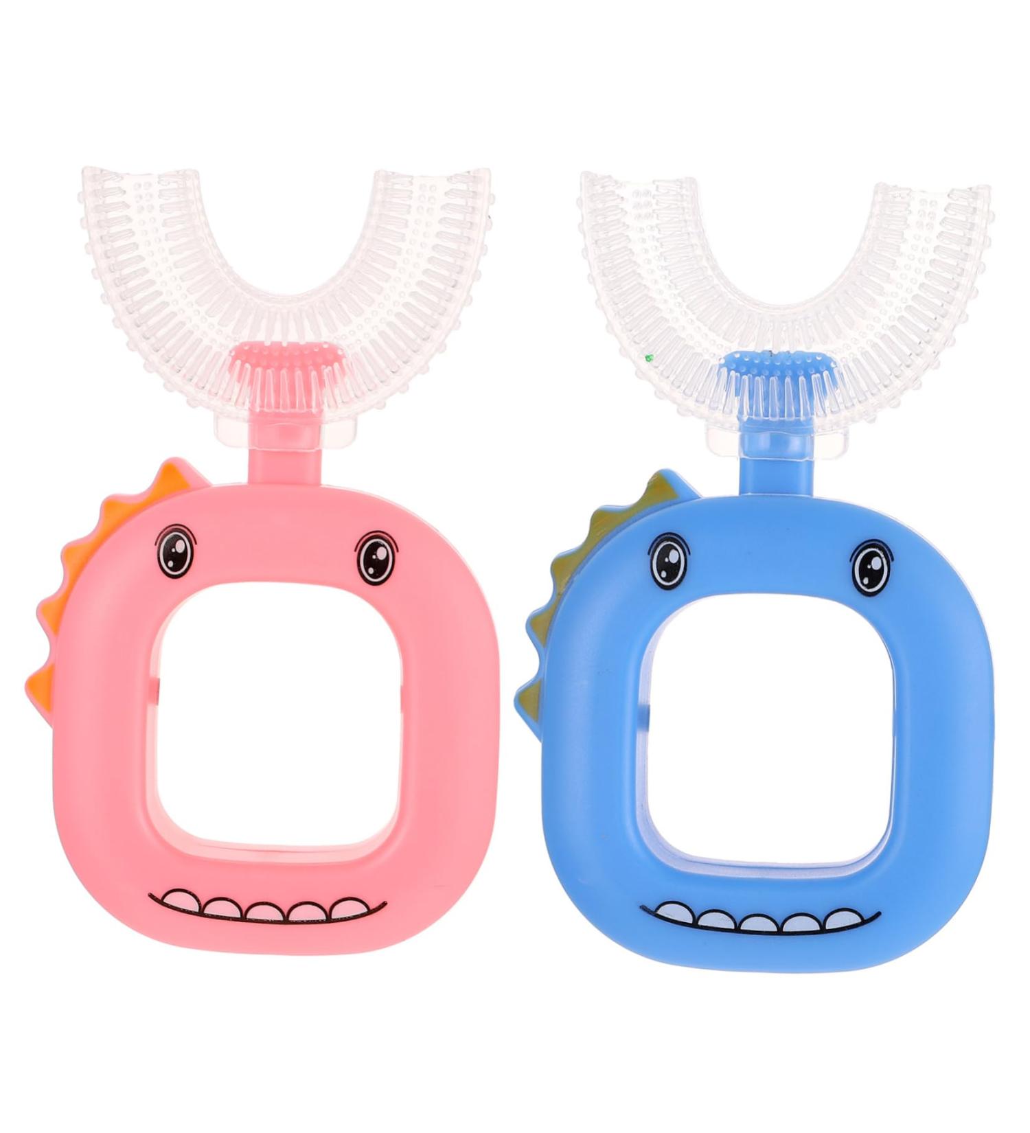 Shop Homsfou U-Shaped Children's Toothbrush - Complete Oral Care Tool for Kids | International Shipping - Buy Online on GoSupps.com