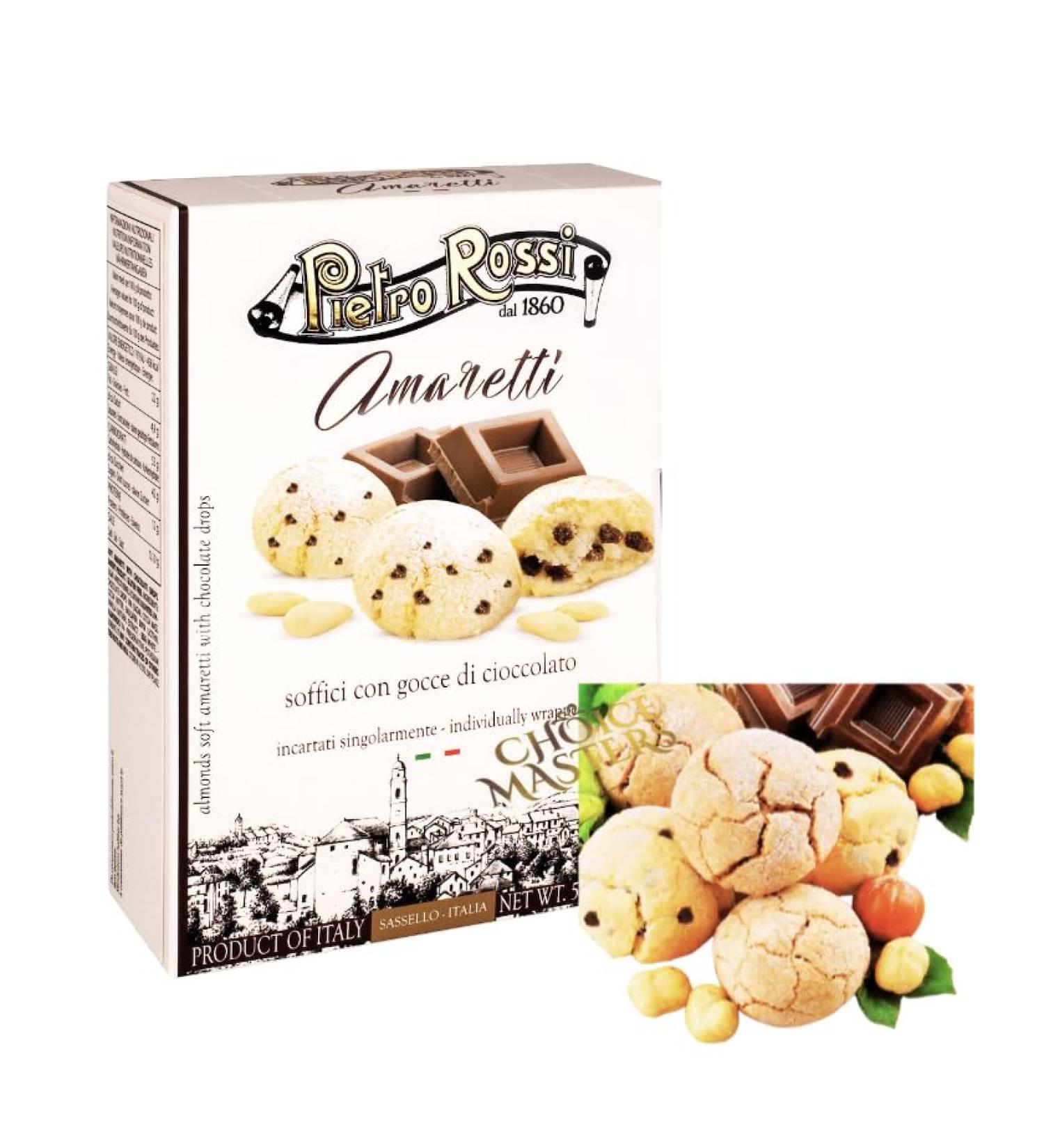 Mother's Day Gift: Traditional Soft Amaretti Biscuits with Chocolate Drops - 160g - Buy Online on GoSupps.com