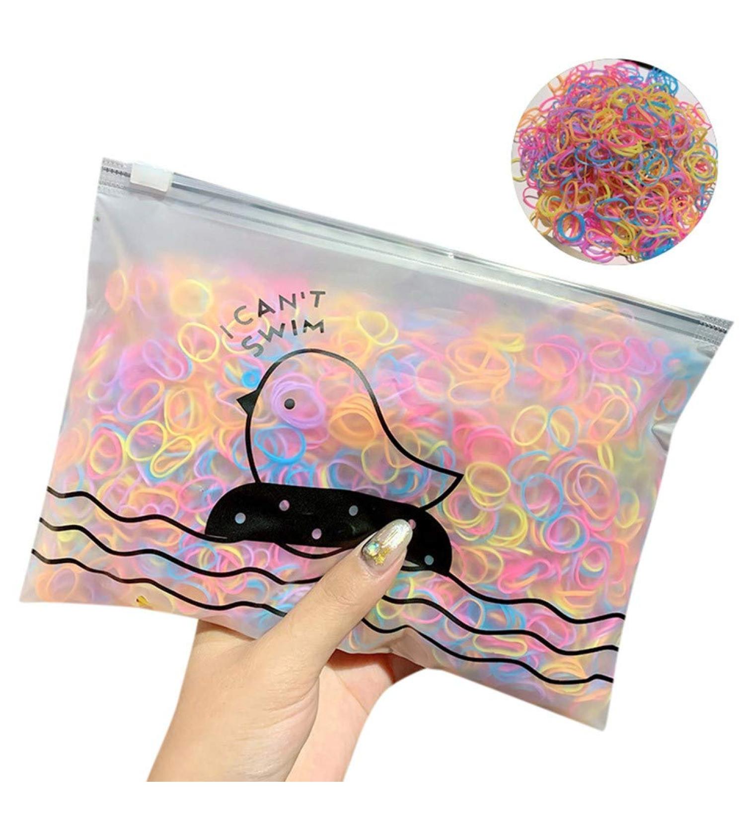 Neryuo 1000 pieces hair hair tie mini elastic hair tie ribbons black colorful hair rubber bands rubber hair bands elastic hair rubber bands for women girls lichen and daily (e e) e e e e e e e e e e