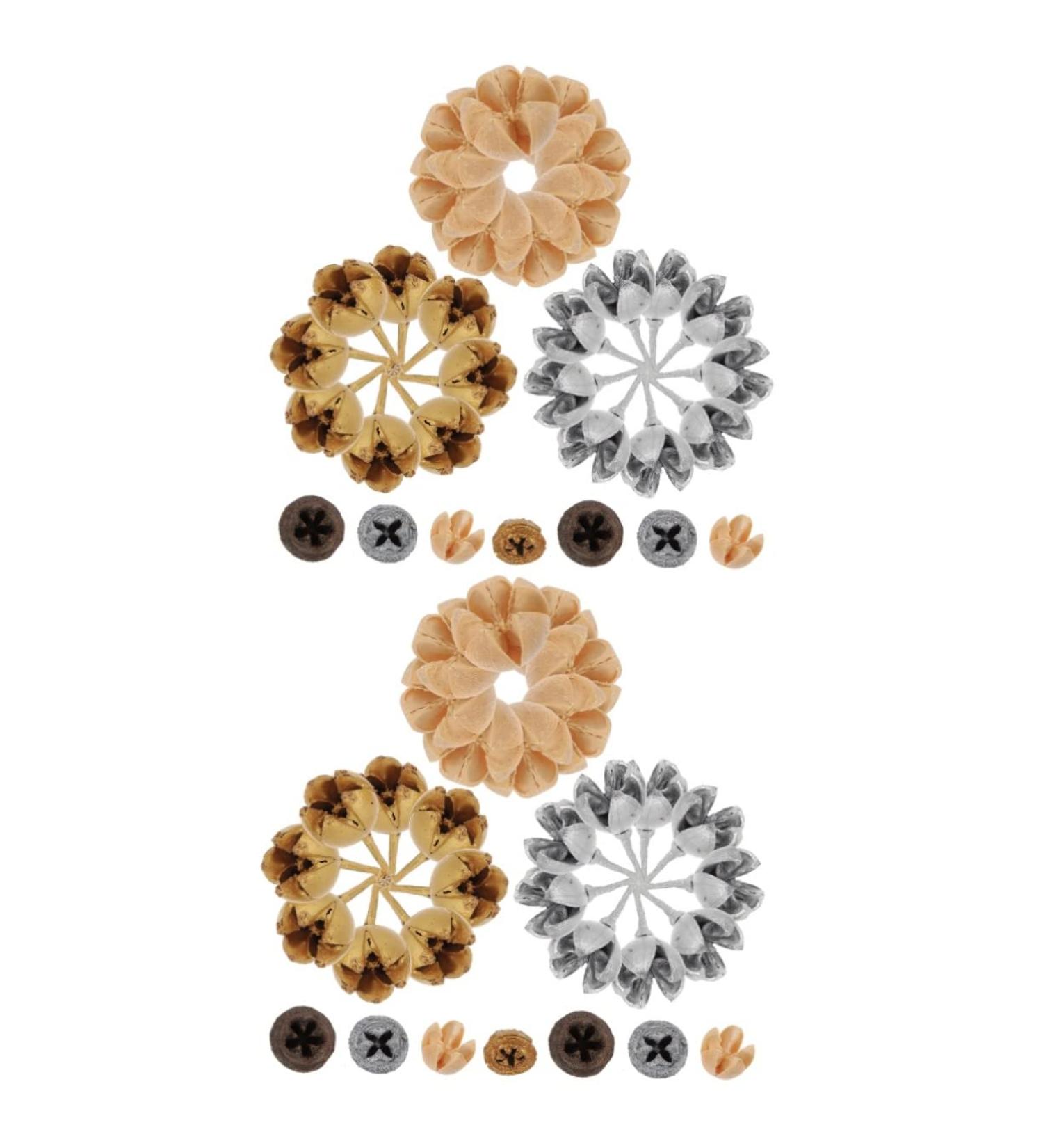 ABOOFAN 70 Pcs Christmas Wreath Decoration Pine Cones Front Door Wreaths Bouquet Flower Picks Christmas Candle Wreaths Berry Twig Stem Dried Fruit Christmas Utenciles Photo Assorted Colorx2pcs 2.2x2.2cmx2pcs - Buy Online on GoSupps.com