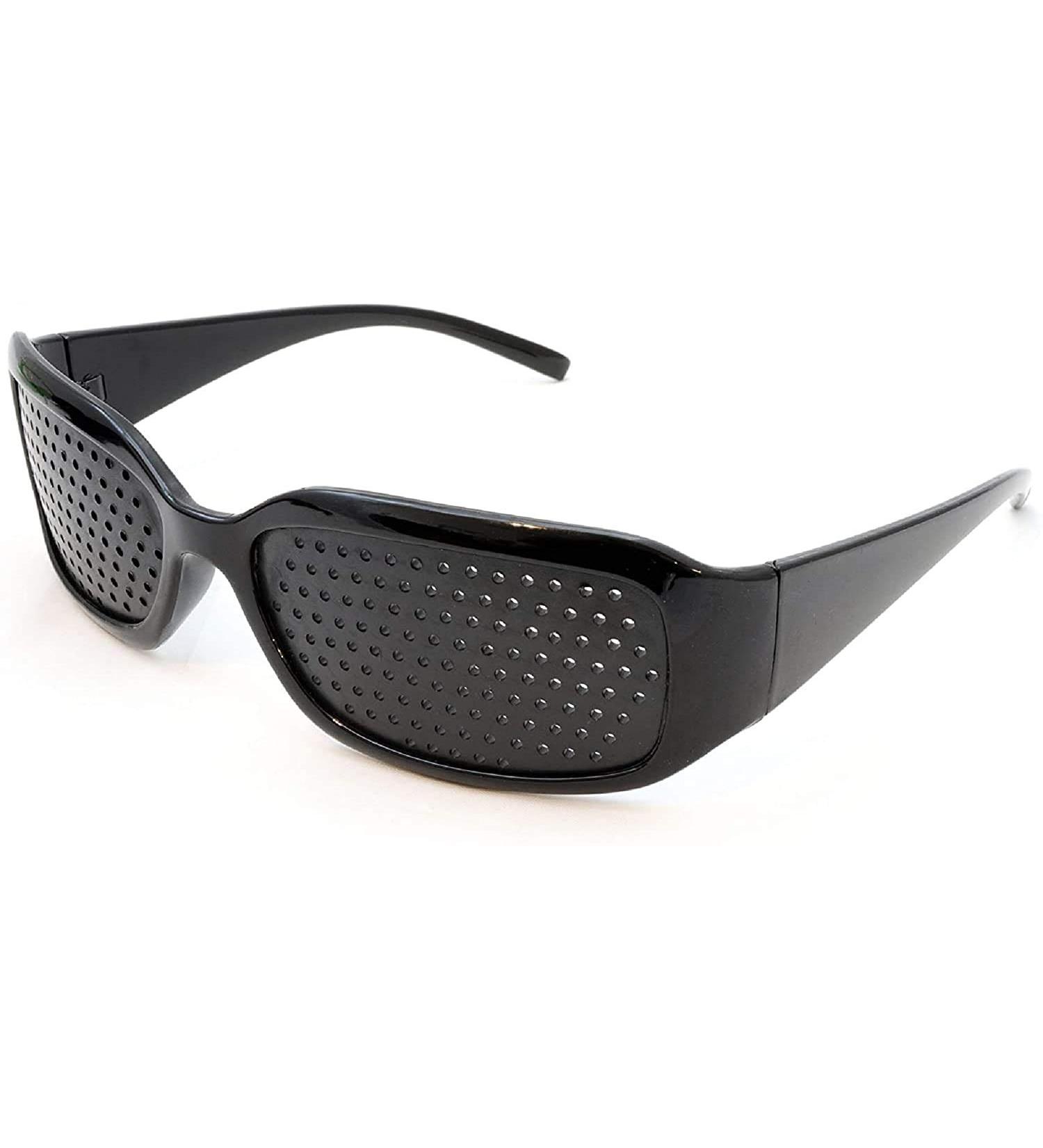 XLKJ Pinhole Glasses for Eye Training - Anti-Fatigue Relaxation Lenses (Black) - Corrective Vision Support - Buy Online on GoSupps.com