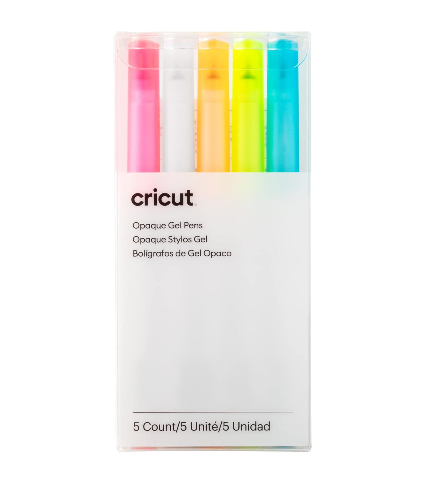 Cricut Opaque Gel Pens Set of 5 - Medium Point 1.0mm Assorted Colors - for Cricut Maker and Explore Machines - Adds Pop to Dark Paper - 5 Count - Buy Online on GoSupps.com