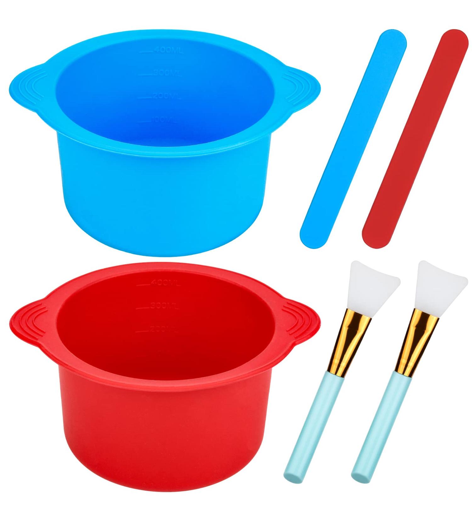 Silicone Wax Warmer Liner 2pcs - Non-Stick Insert for 16oz Electric Waxing Kit with Spatulas & Brushes - Reusable Wax Pot Replacement for Hair Removal - Buy Online on GoSupps.com