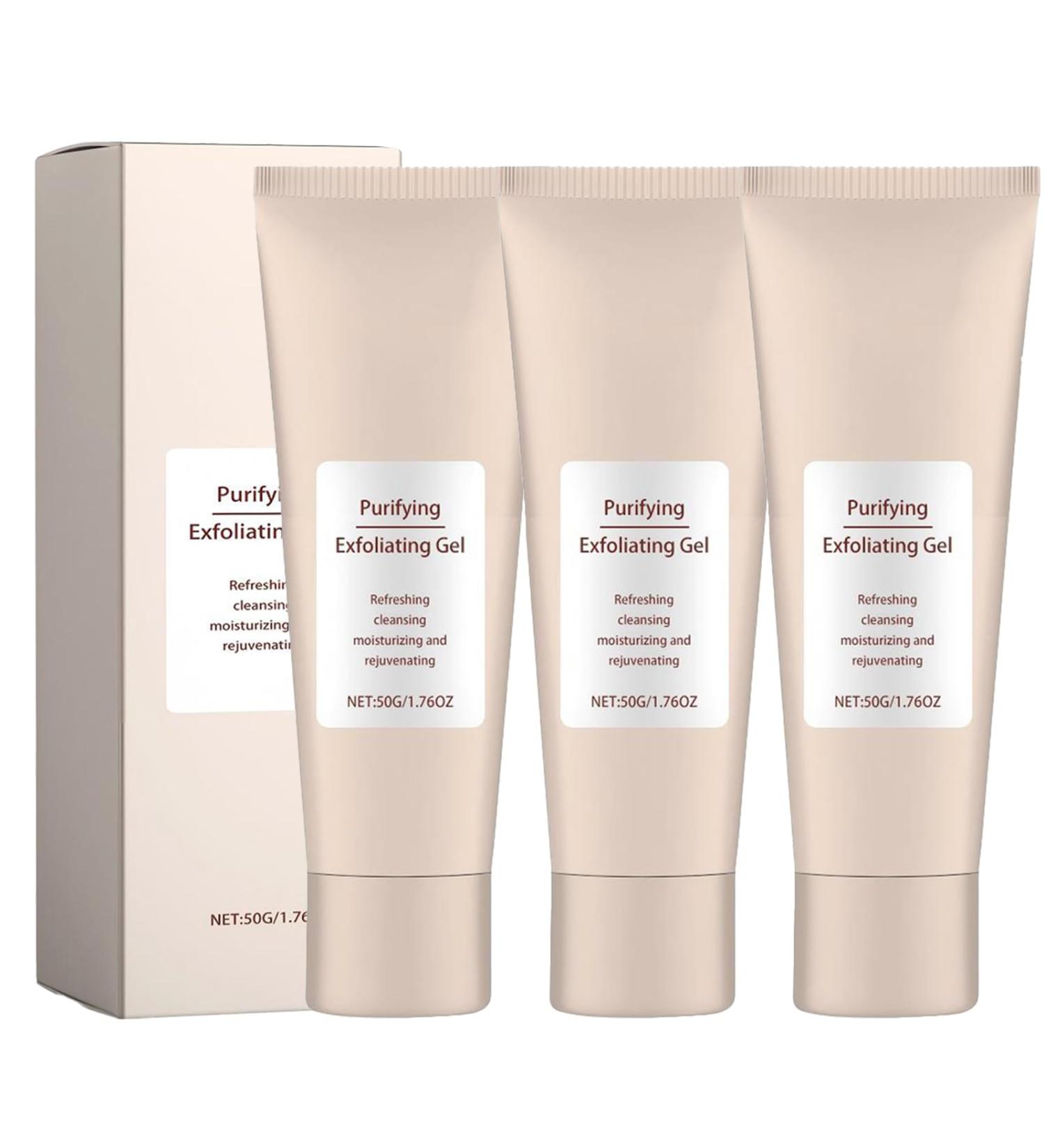 YUNFAX Cleansing peeling gel facial peeling gentle peeling gel for all skin types deep cleansing moisturizing with mild formula natural beauty to reveal 3 pieces 3 pieces - Buy Online on GoSupps.com