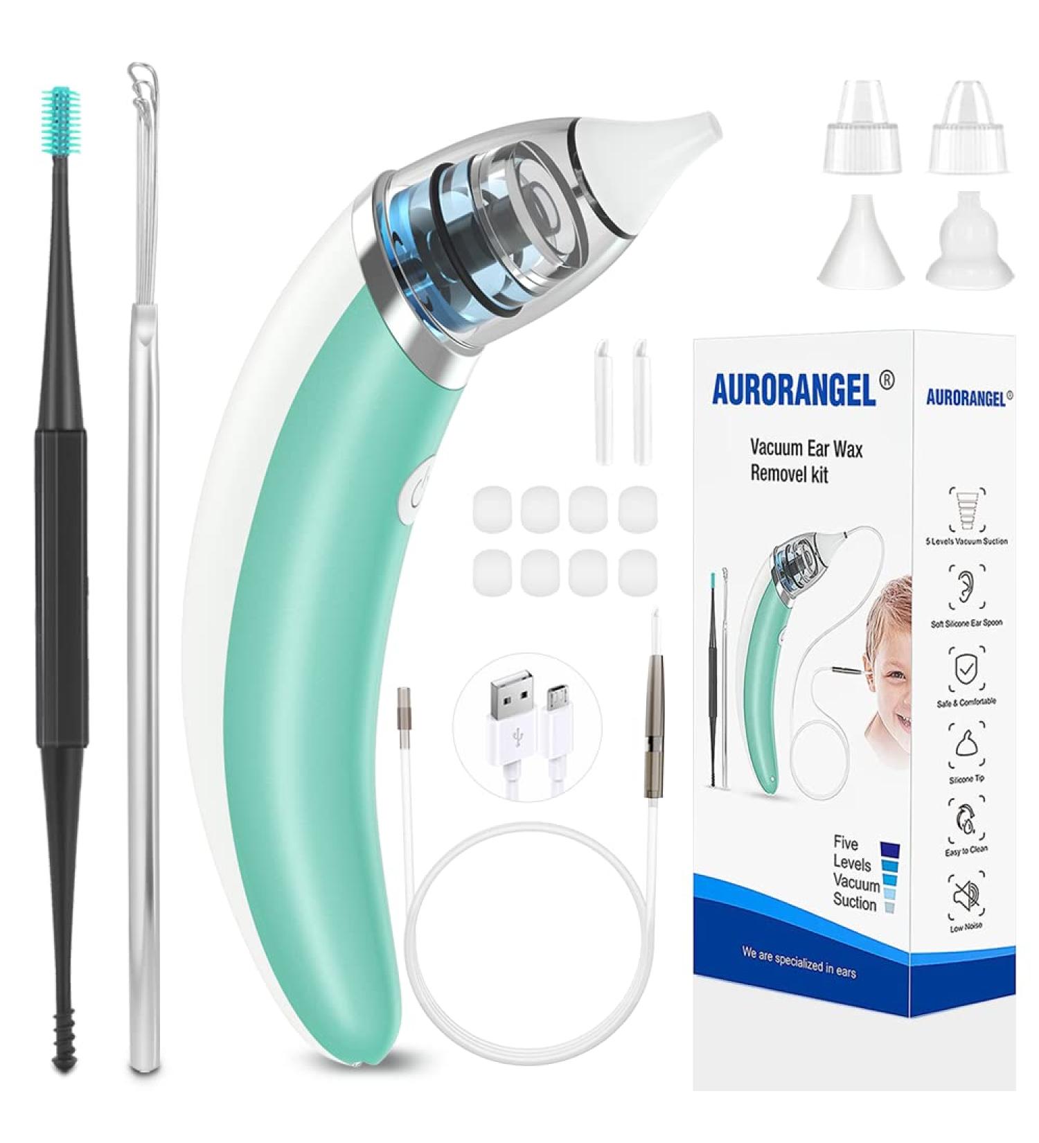 Ear Wax Removal Vacuum - 5 Levels Strong Suction | Effective Earwax Removal Kit for Adults, Kids, and Pets | Reusable USB Charge - Buy Online on GoSupps.com