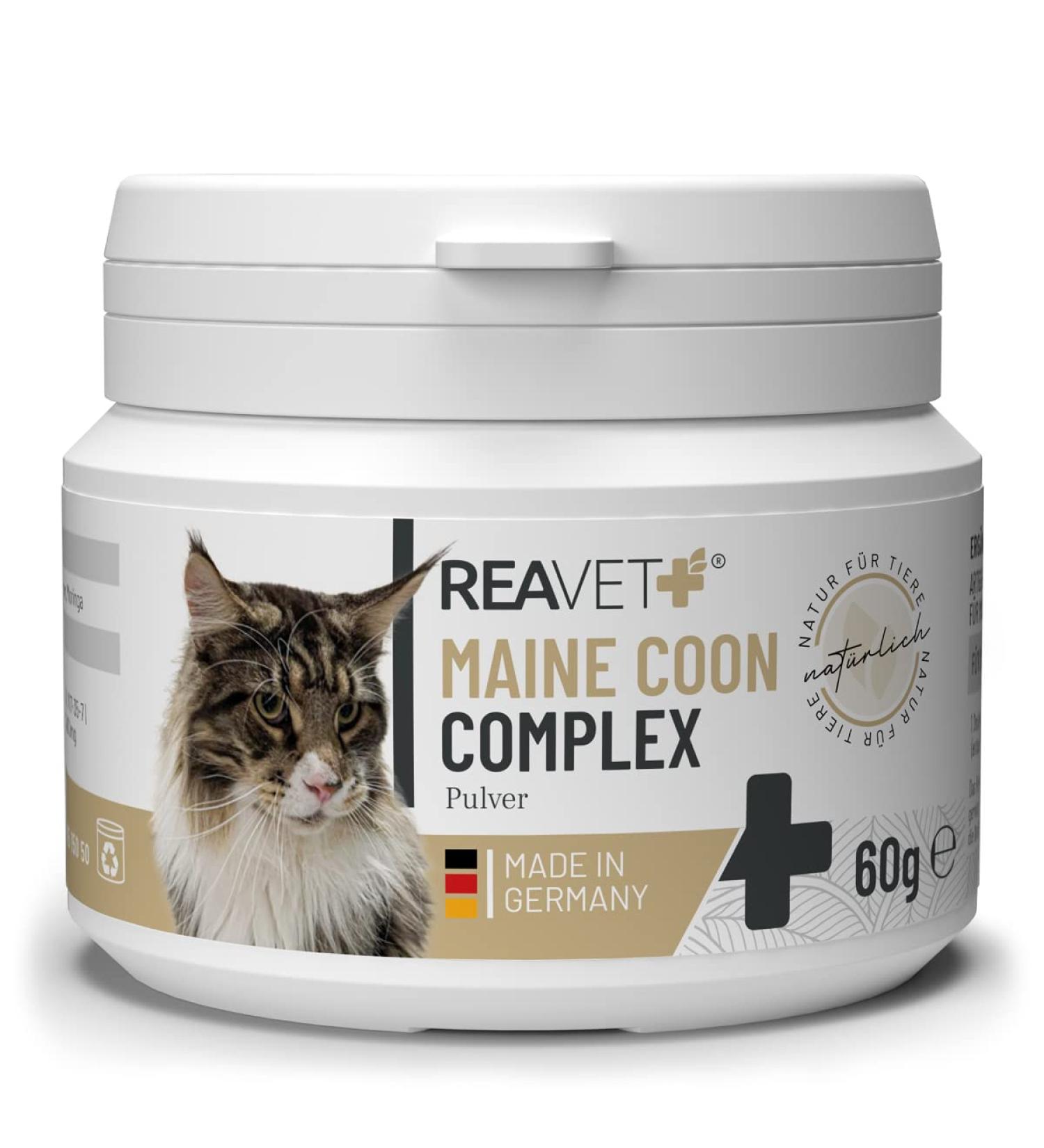 Reavet Maine Coon Complex Premium Supplement for Large Cats | Specialized Maine Coon Food for Optimal Health - Buy Online on GoSupps.com