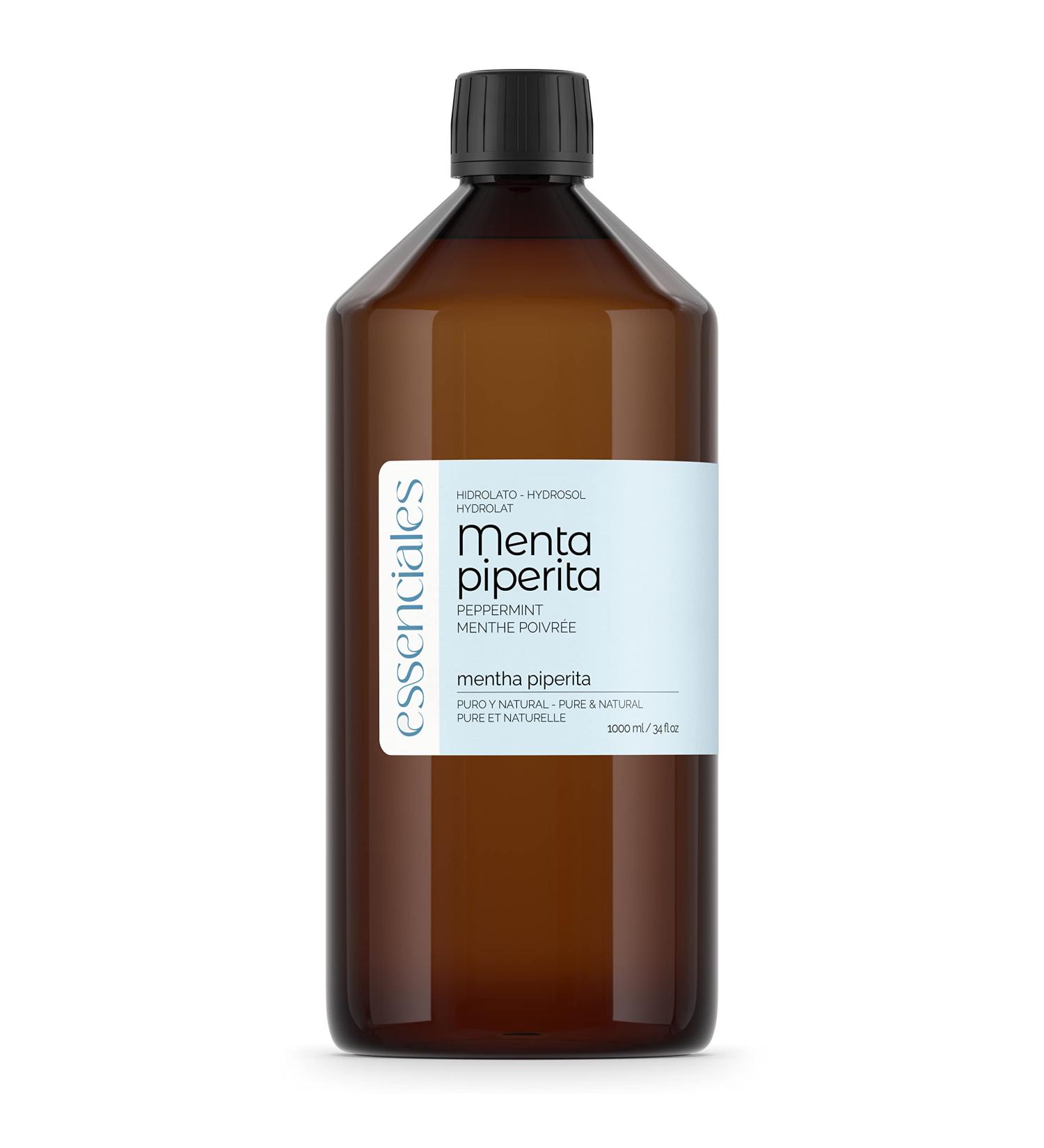 Essenciales Mint hydrolate Piperita 100 pure and natural 1 liter Hydrolat Mentha Piperita - Buy Online on GoSupps.com