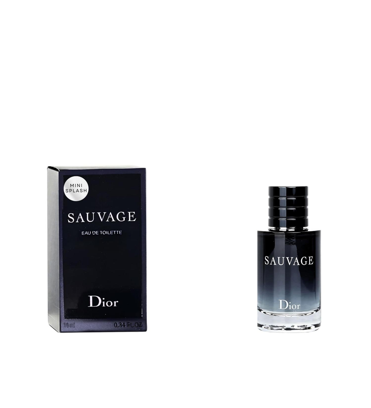 Dior Sauvage Splash Mini Eau de Toilette Spray for Men 0.34 Ounce /10 ml Warm & Spicy 0.34 Fl Oz (Pack of 1) - Buy Online on GoSupps.com