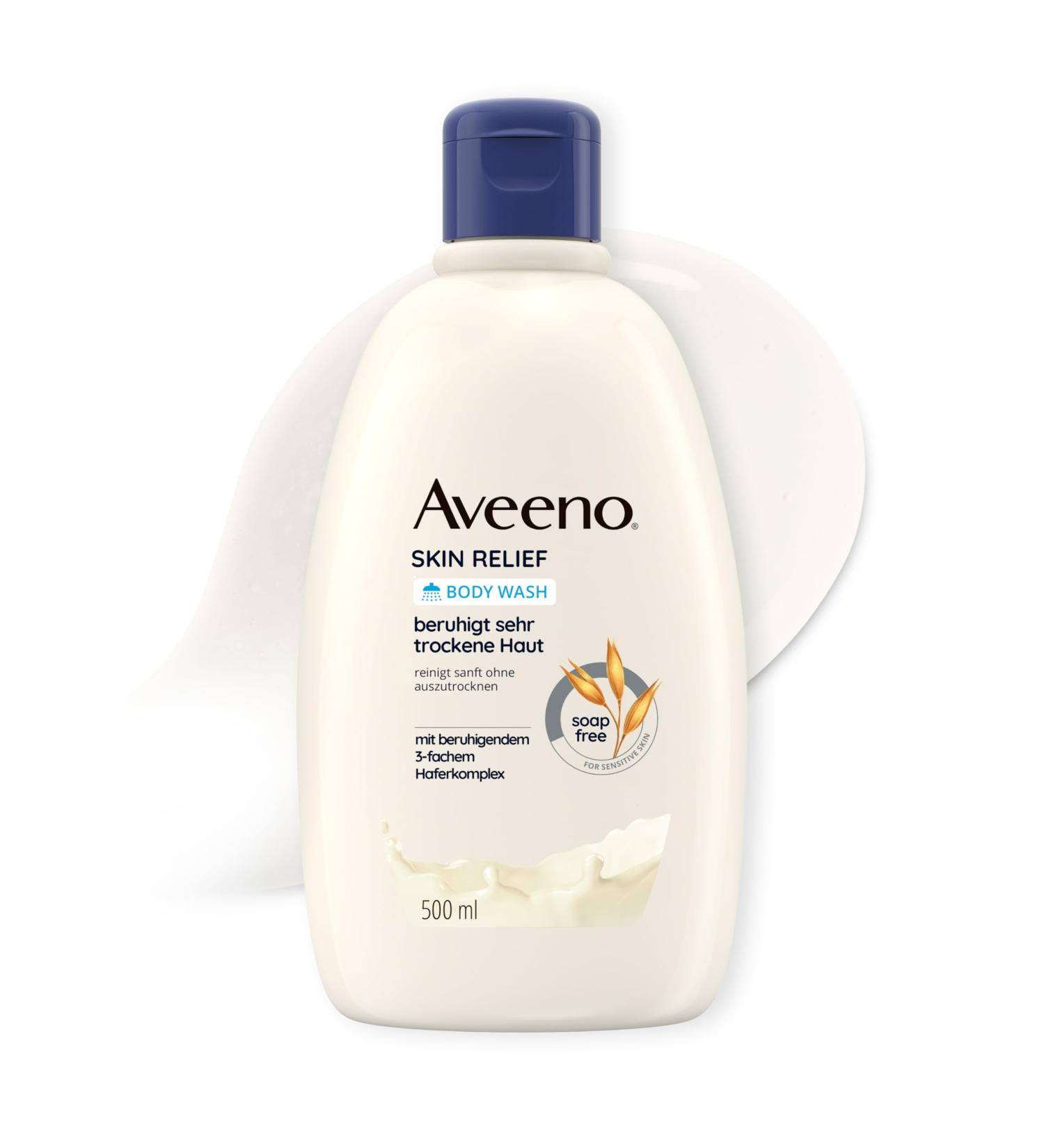 Aveeno Aveeno Skin Relief Vegan Soap-Free Shower Gel with Soothing Triple Oat Complex for Very Dry and Sensitive Skin 500ml