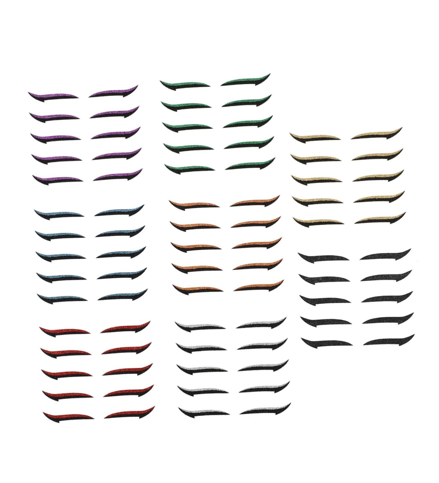 Healvian 120 Pairs Eyeliner Reusable Double Eyelid Tapes Reusable Eyelid Stickers Decal Stickers Plastic - Buy Online on GoSupps.com