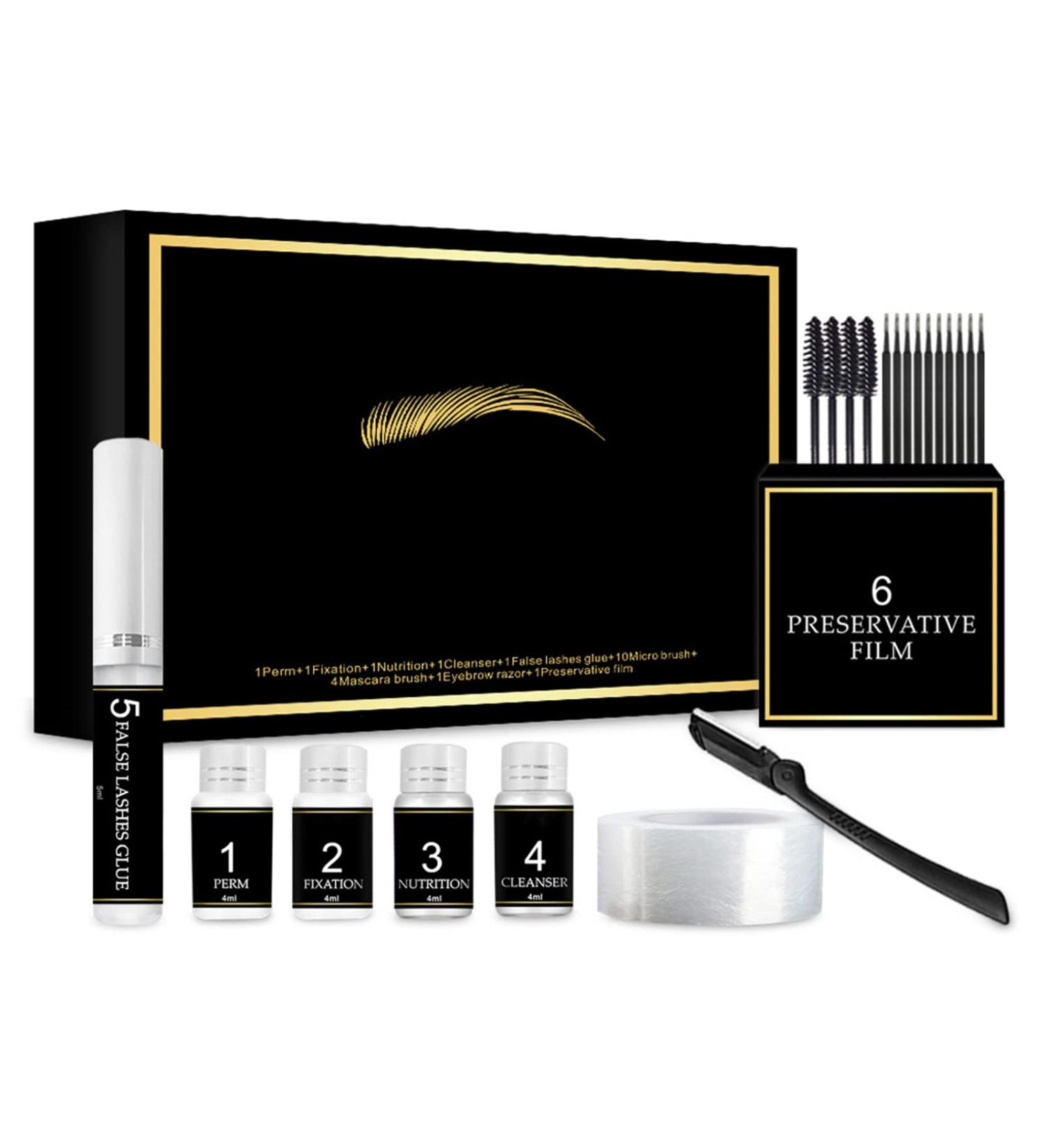 Lash Lift Kit & Brow Lamination Kit 2 in 1 Lash & Eyebrow Perm Kit with Brow Brush Semi-Permanent DIY Perm Kit for Lashes Brows for Home DIY Salon Result Lasts 6-8 Weeks #4 - Buy Online on GoSupps.com