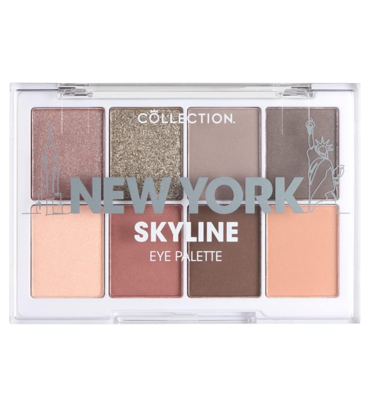 Collection Cosmetics Intensely Pigmented Eye Shadow Palette - 8 Matte and Metallic Shades - New York Skyline - Buy Online on GoSupps.com
