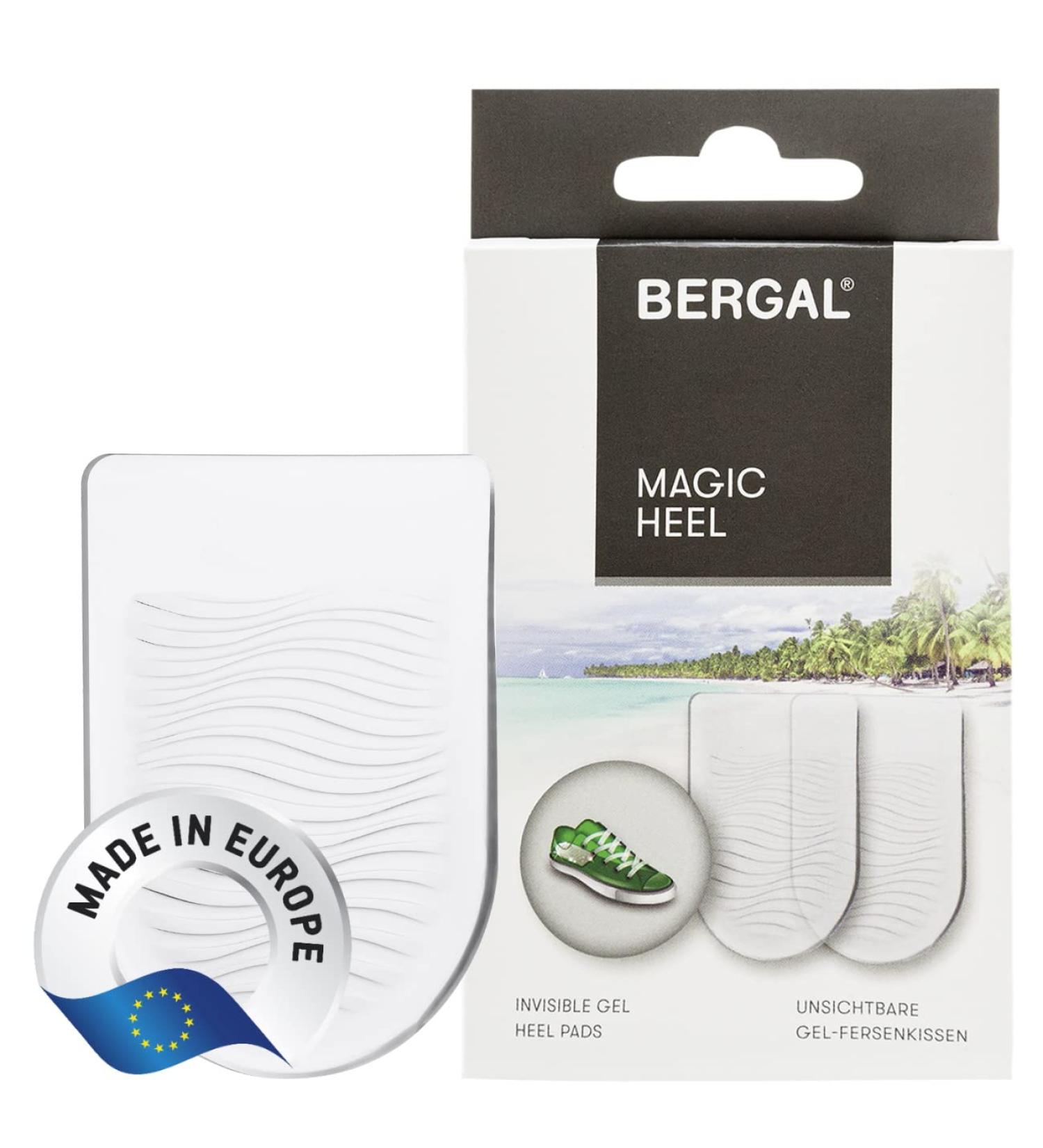 Shop Bergal Magic Heel Silicone Inserts - Relief for Heel Spurs Tendons & Joints | Self-Adhesive Reusable Gel Pillows for Sneakers & Flat Shoes | One Size 42-46 EU - International Shipping - Buy Online on GoSupps.com