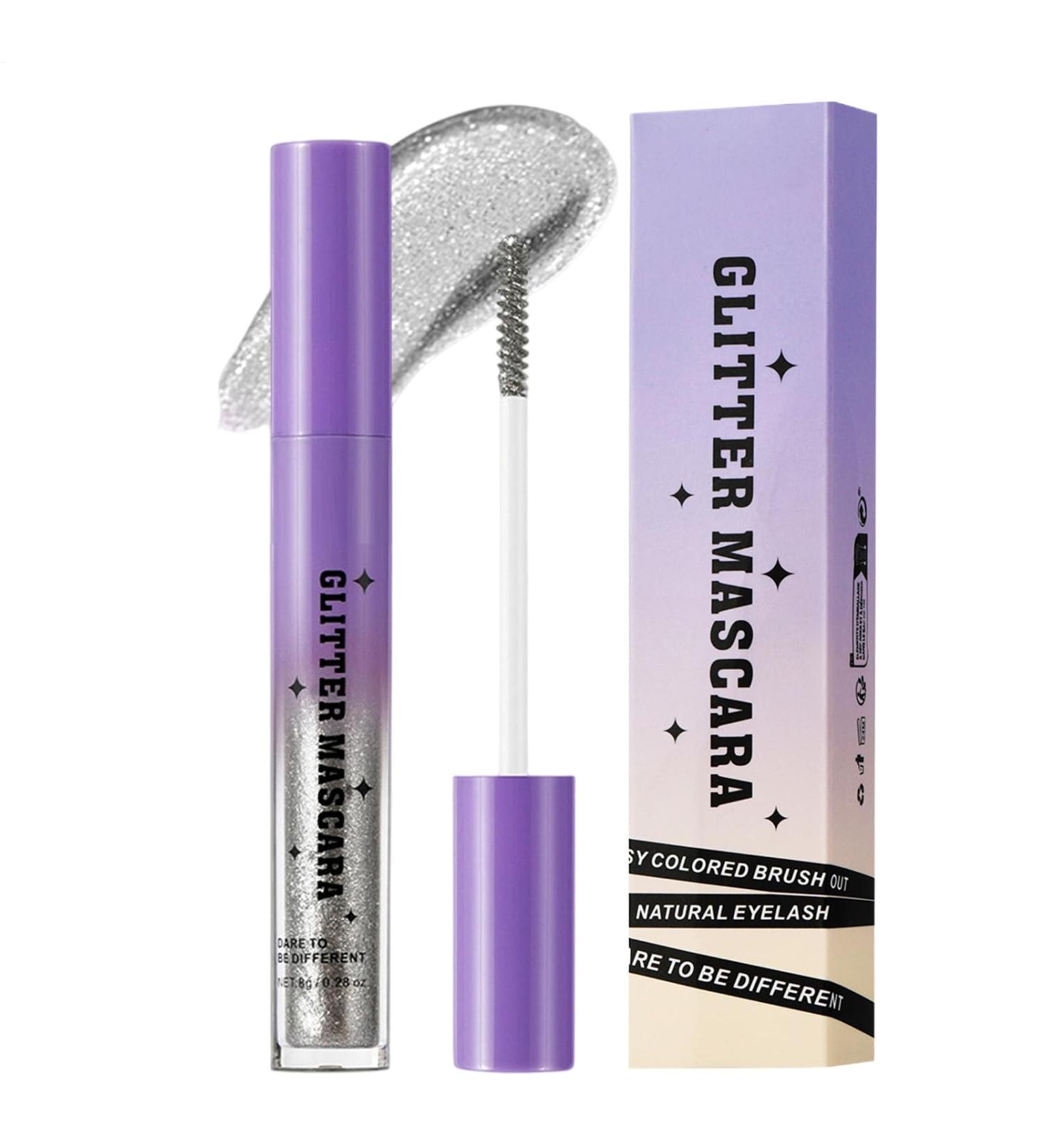 Waterproof longer and thicker eyelashes sparkling mascara longlasting mascara waterproof lengthening longlasting eyelash makeup for women the party night effect - Buy Online on GoSupps.com