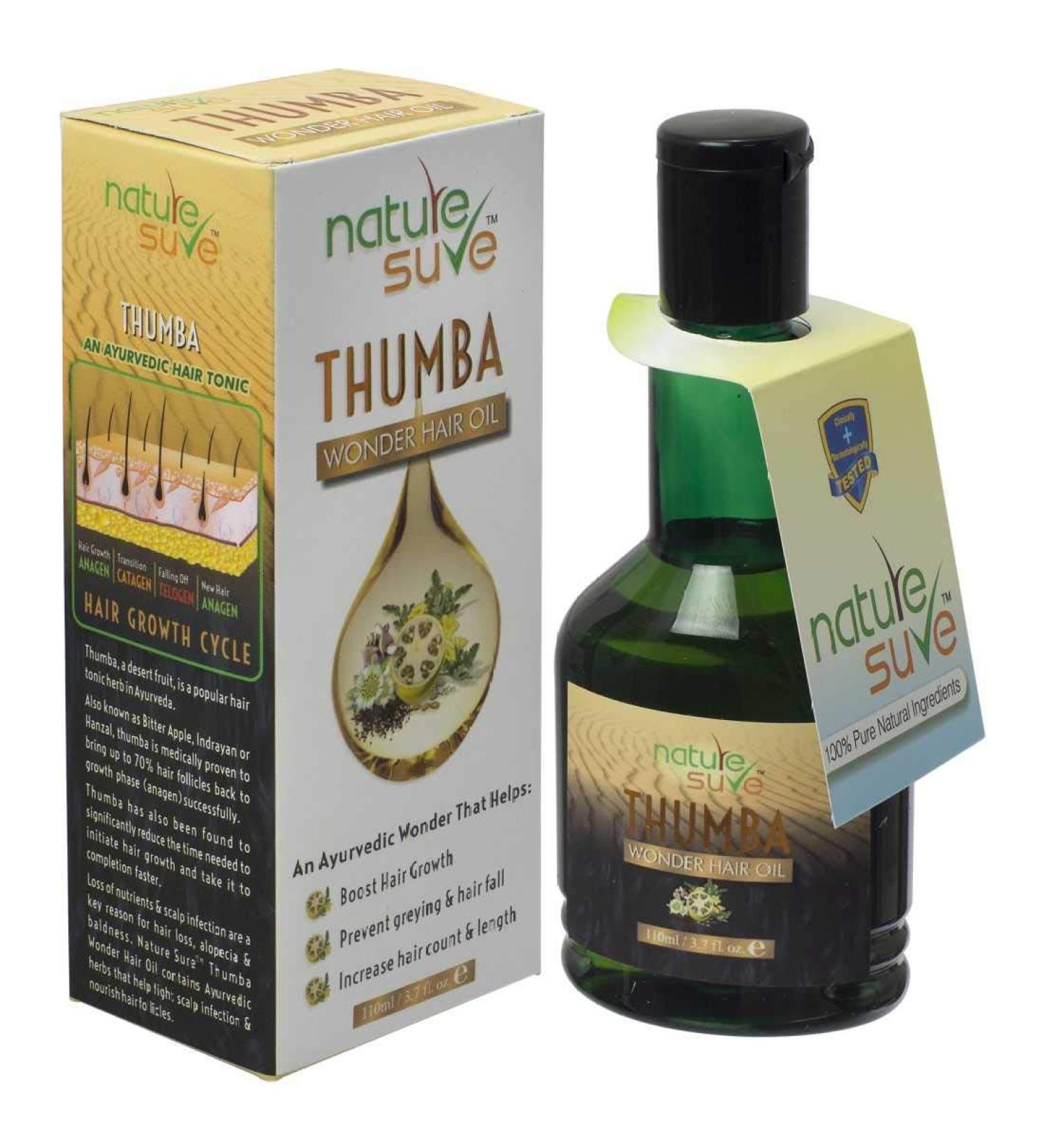 Thumba Wonder Hair Oil for Men and Women - 110ml Pack | Nourish & Revitalize Hair - Buy Internationally - Buy Online on GoSupps.com