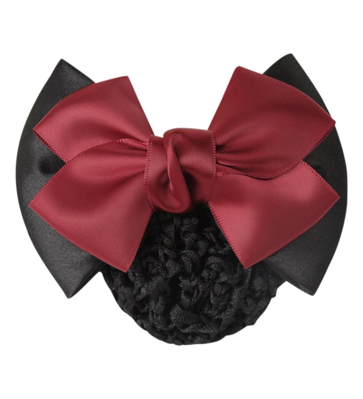 Gloryhonor Women's Hair Clip with Bow Hair Net Hair Accessory Size One Size Red One Size Red