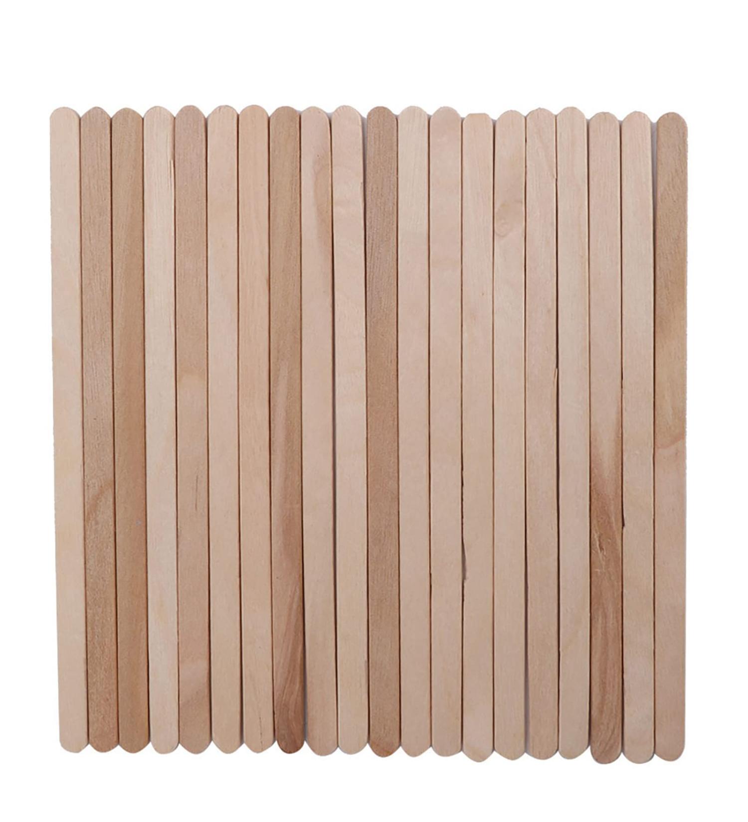 Gonetre Wax Applicator Sticks - 100pcs Disposable Wooden Spatula for Hair Removal - Best Depilatory Wax Tool - Buy Online on GoSupps.com
