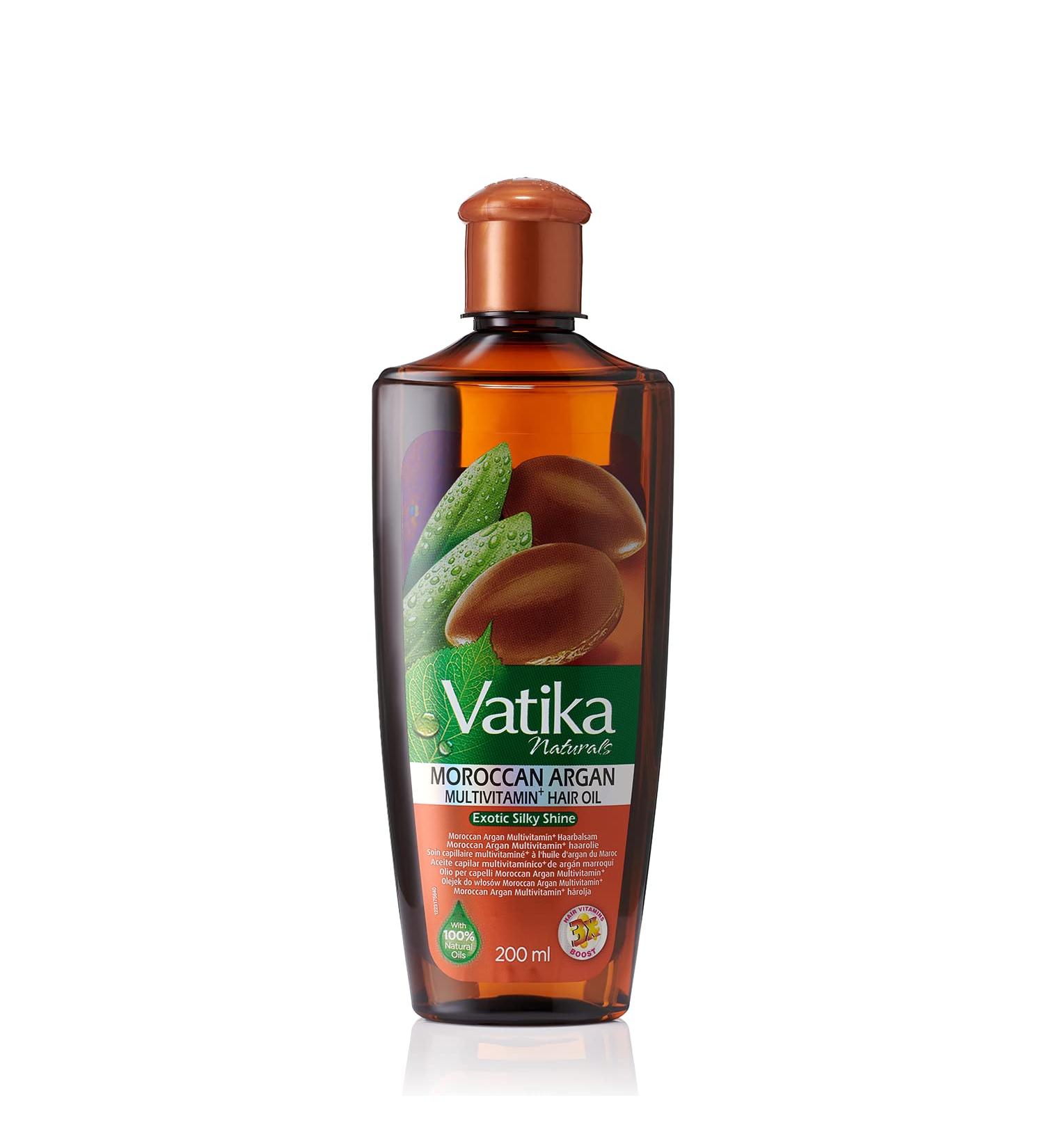 Dabur Vatika Argan Hair Oil 200ml Exotic Shine & Softness Enriched with Argan Oil for Healthy Hair - Buy Online on GoSupps.com