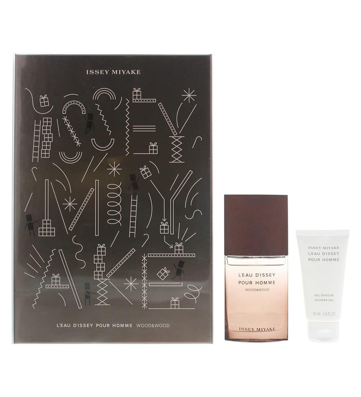 Issey Miyake L'eau D'issey Pour Homme Wood & Wood 2 Piece Eau De Parfum 50ml Shower Gel 50ml
