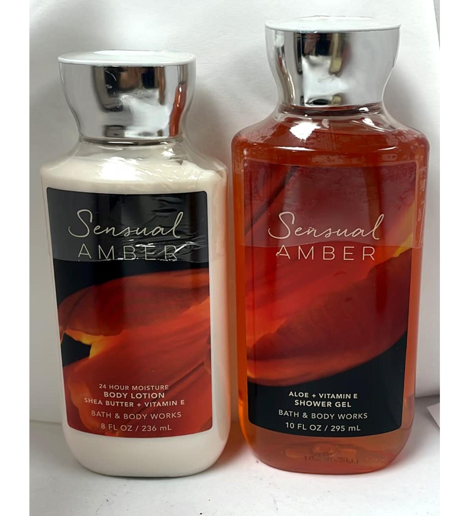 Bath and Body Works Sensual Amber Gift Set - Body Lotion and Shower Gel - Buy Online on GoSupps.com