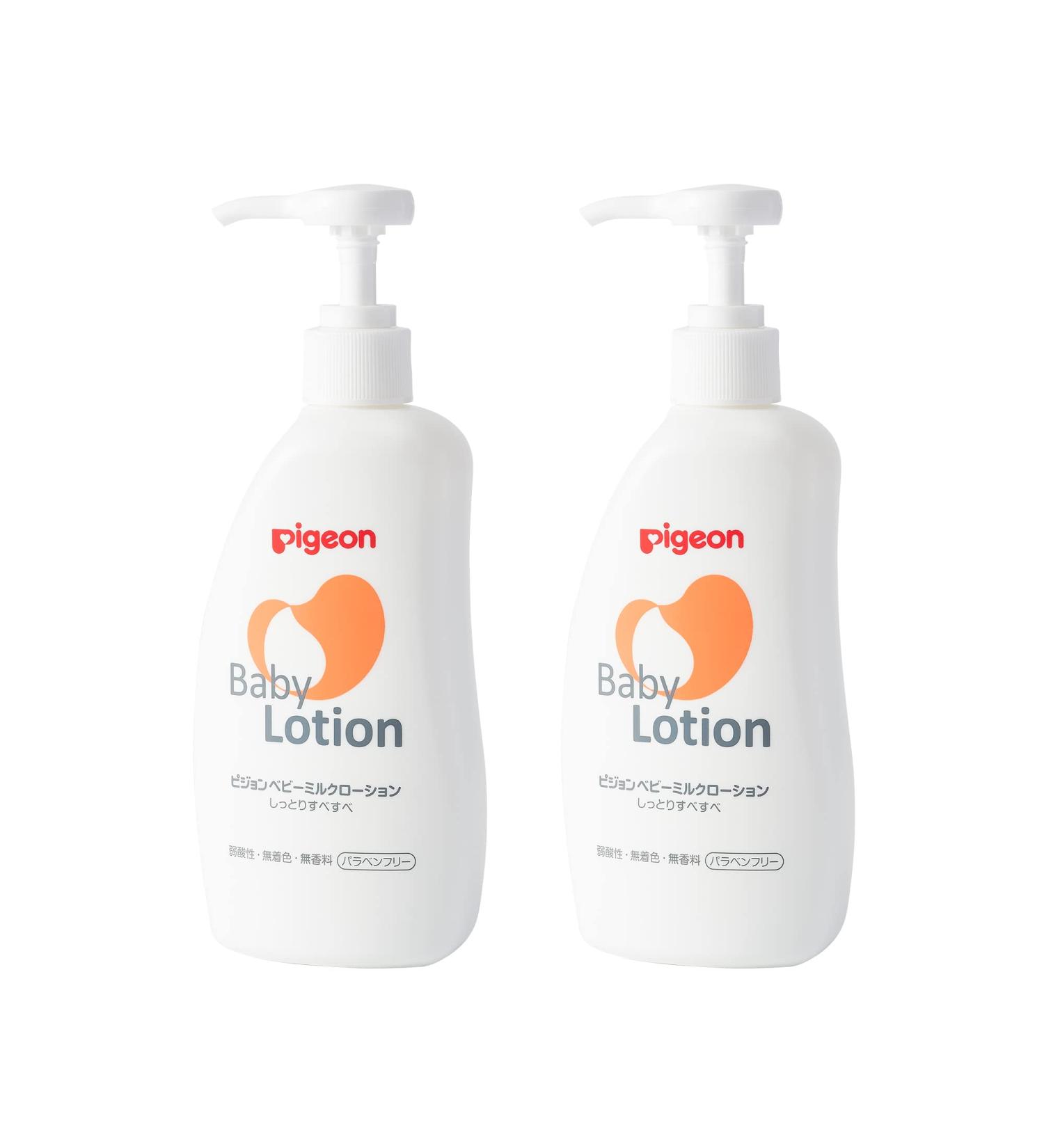 PIGEON Gentle Baby Body Lotion - Fragrance-Free, Easy to Absorb - 10.1 Fl Oz (Pack of 2) - Buy Online on GoSupps.com