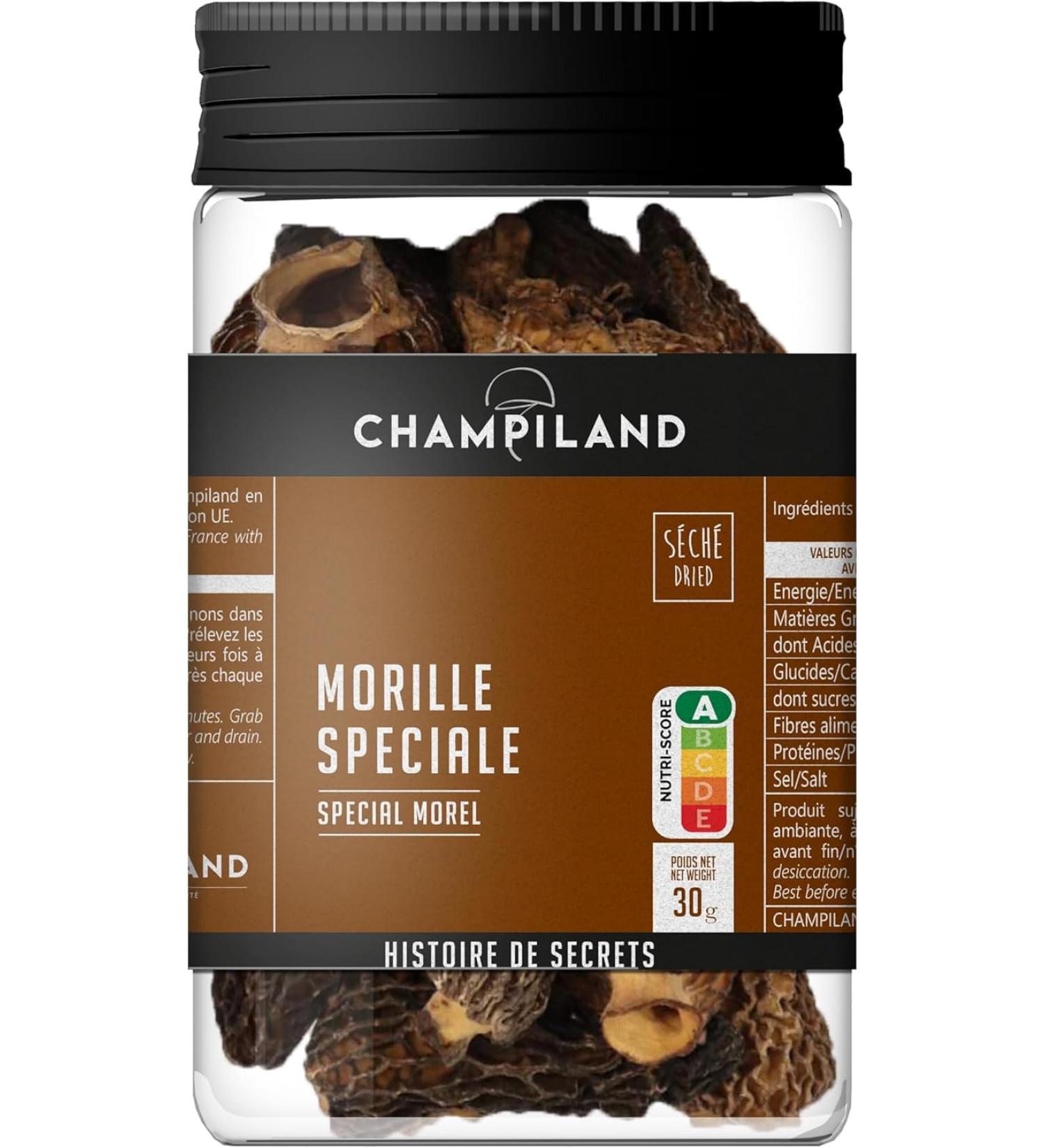 Champiland - Special Dried Morel - Selected Wild Mushrooms - Hand Sorted in South West France - Exceptional Flavor - High in - Buy Online on GoSupps.com