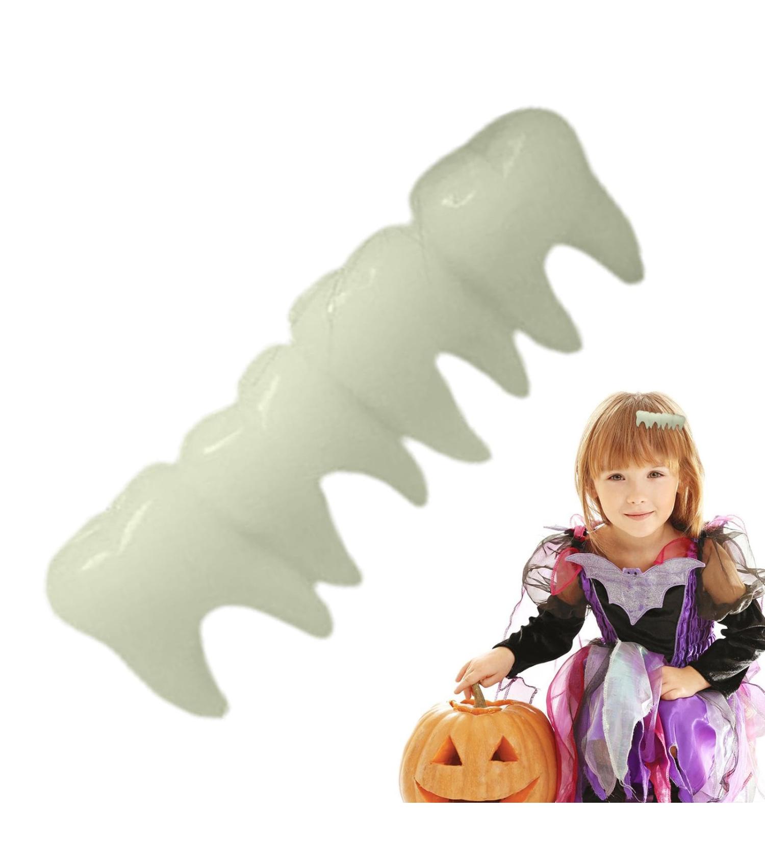 Tooth Fairy Hair Clips | Small Hair Barrettes For Women - Stylish Hair Clip Tooth Hairpin Chic Hair Clips Halloween Hairpin For Hair Luminous model - Buy Online on GoSupps.com