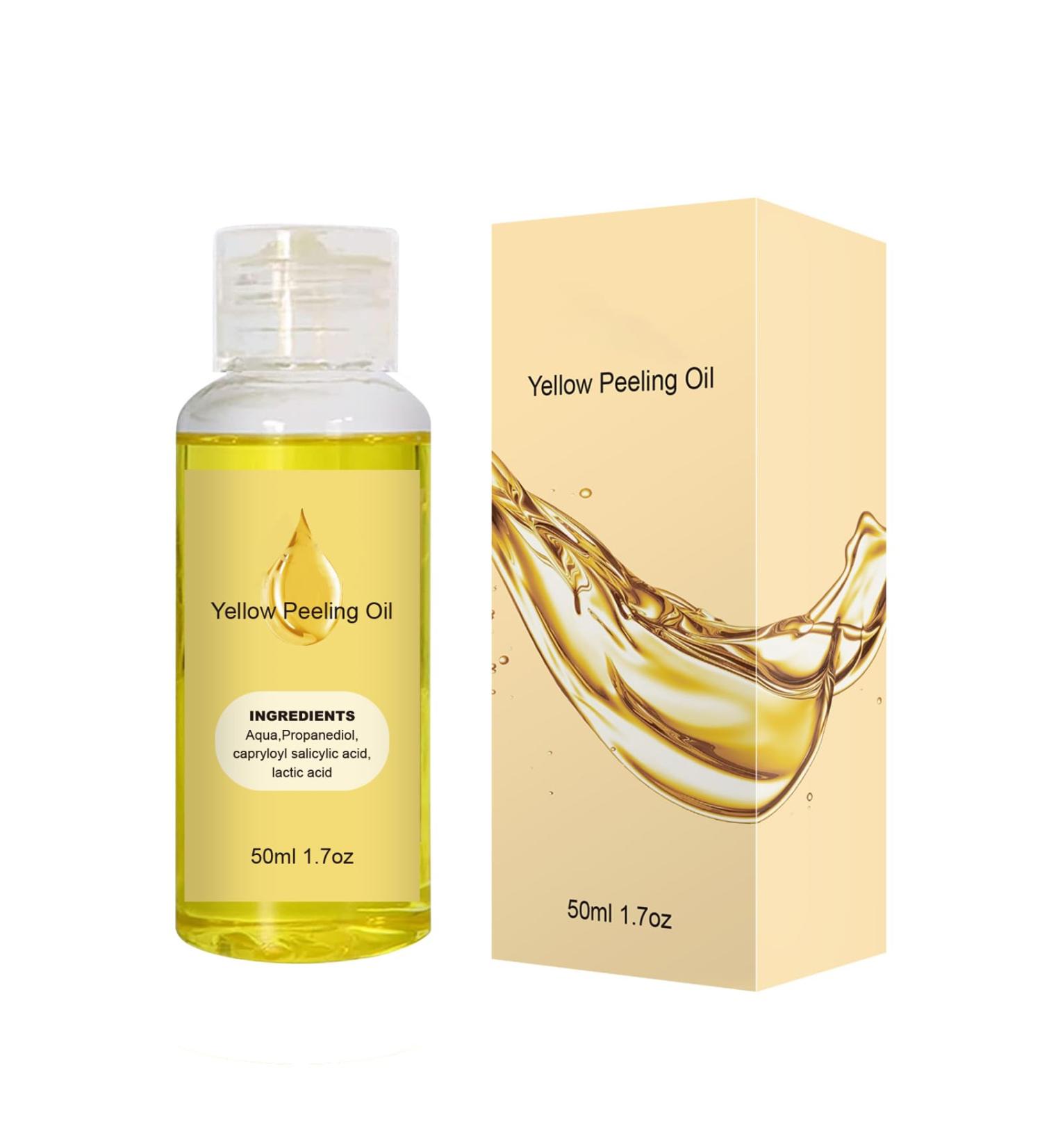 Exfoliant Yellow Peeling Oil - Extra Strong Chemical Exfoliant for Face & Body Reduces Rough Skin & Dullness Removes Dead Skin Cells - Buy Online on GoSupps.com