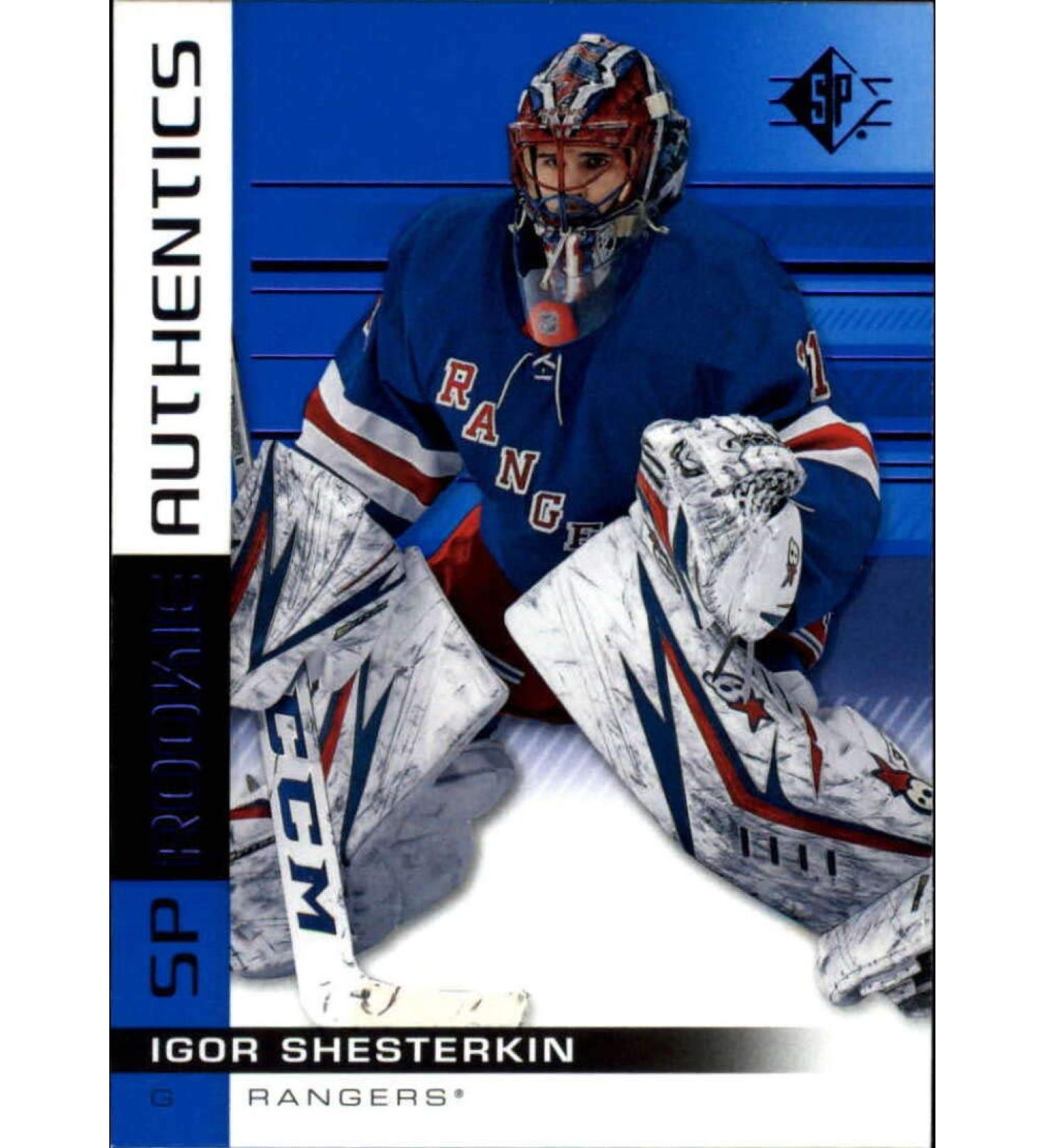2019-20 SP Hockey Blue #104 Igor Shesterkin New York Rangers Official Upper Deck UD Trading Card Retail Exclusive