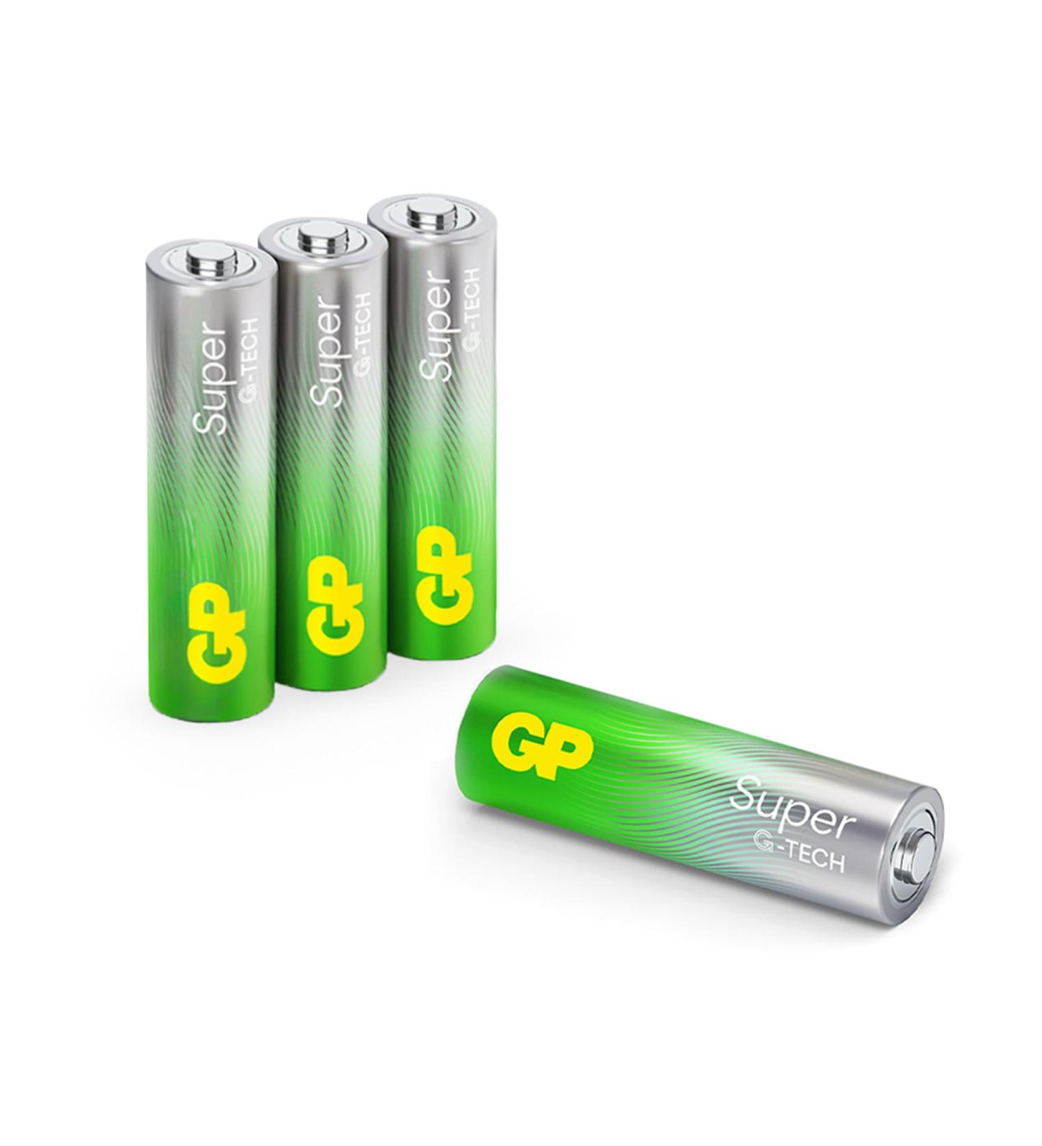 Buy AA Battery GP Alkaline Super 1.5V - Pack of 4 | Fast International Shipping - Buy Online on GoSupps.com