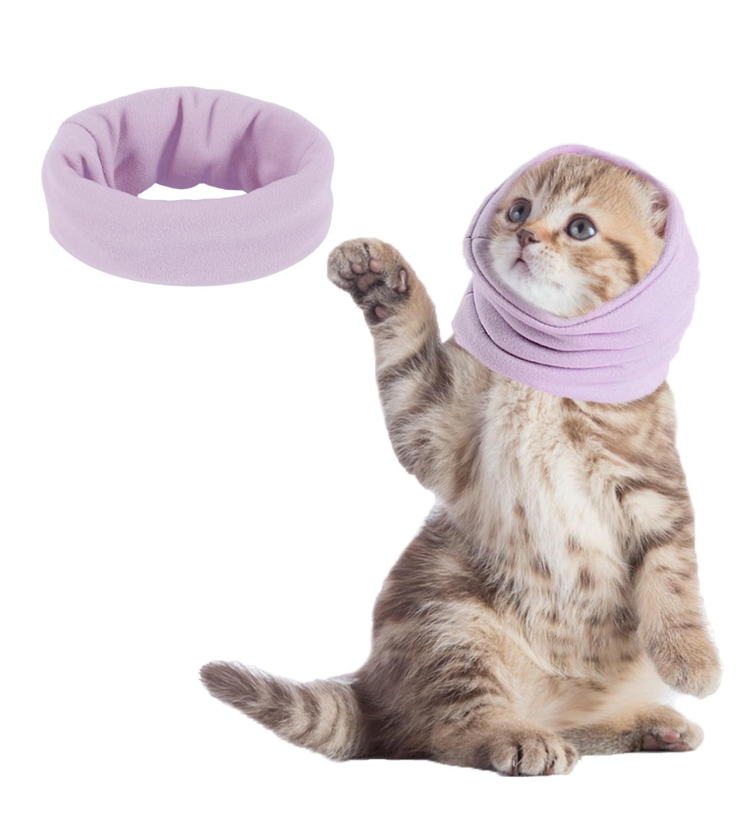 Pattepoint Die Muffs - Premium Noise Protection Earmuffs for Small Dogs & Cats | Comfort Snood Hoodies - Purple - Buy Online on GoSupps.com