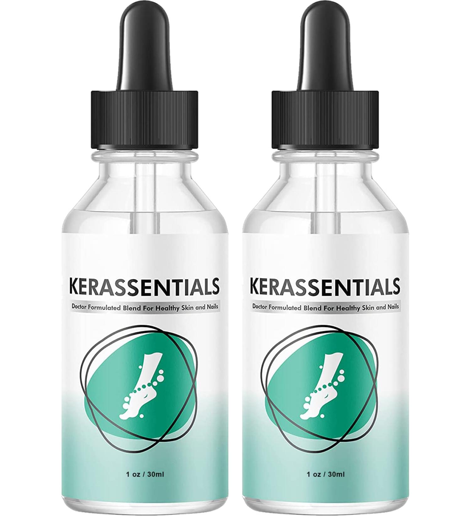 2PCS Kerassentials Toenail Treatment - Extra Strength Formula for Repairing Damaged Nails (30ml) - Buy Online on GoSupps.com