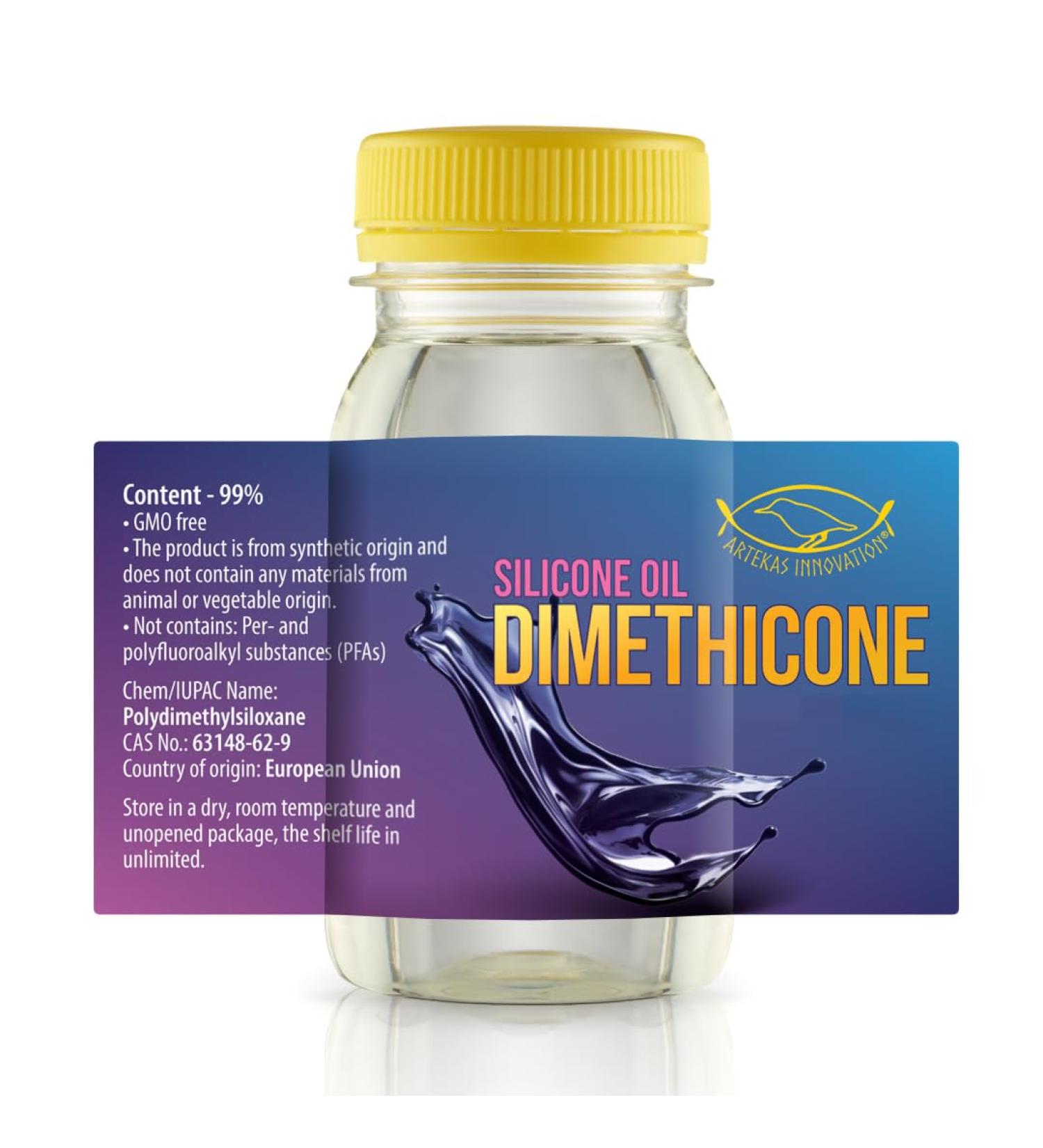 Artekas Innovation DIMETHICONE Cosmetic Grade Silicone Emollient for DIY Skin Hair & Body Care | Conditioning Ingredient for Creams Serums Shampoos | 120 g (4.23 oz) - Buy Online on GoSupps.com