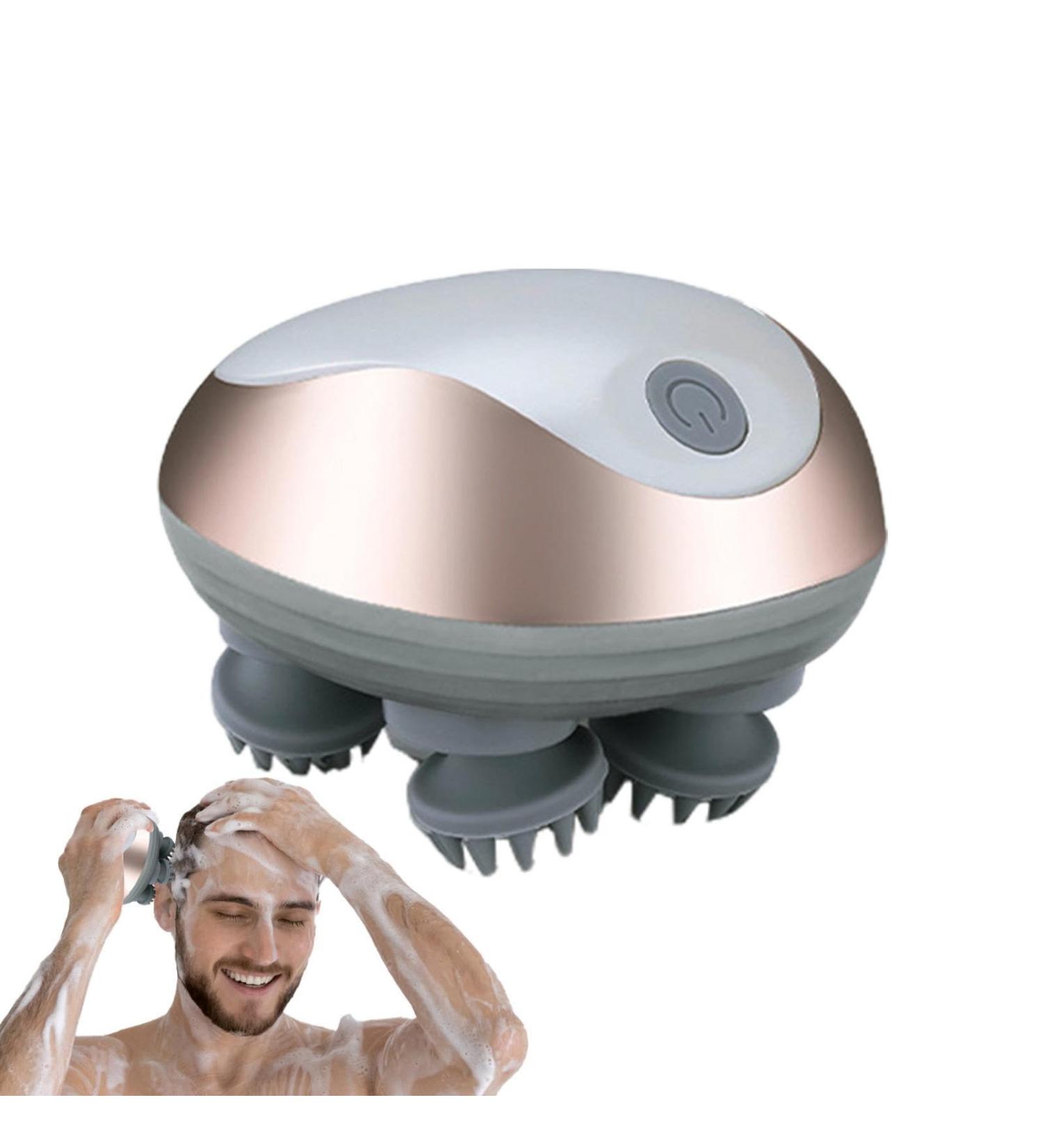 Rechargeable Wireless Scalp Massager | Portable Head Scratchy Device for Neck & Shoulder Relaxation - International Shipping Available - Buy Online on GoSupps.com
