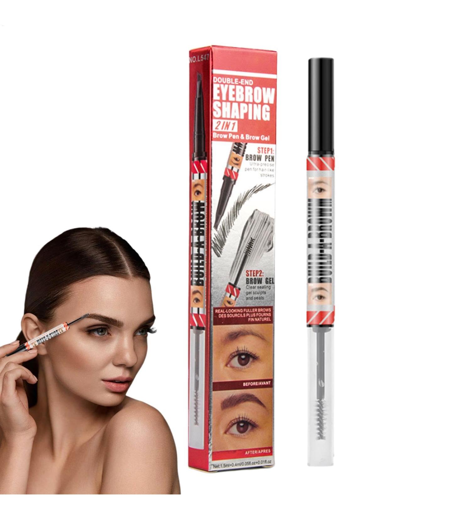  G n rique 3D Waterproof Microbladant Eyebrow Pauc - Eyebrow Gel Tint 4-Fork Tip Forehead Pen | Natural Looking Eyebrow Filler To Define Shape And Improve Eyebrow Shapes - Buy Online on GoSupps.com