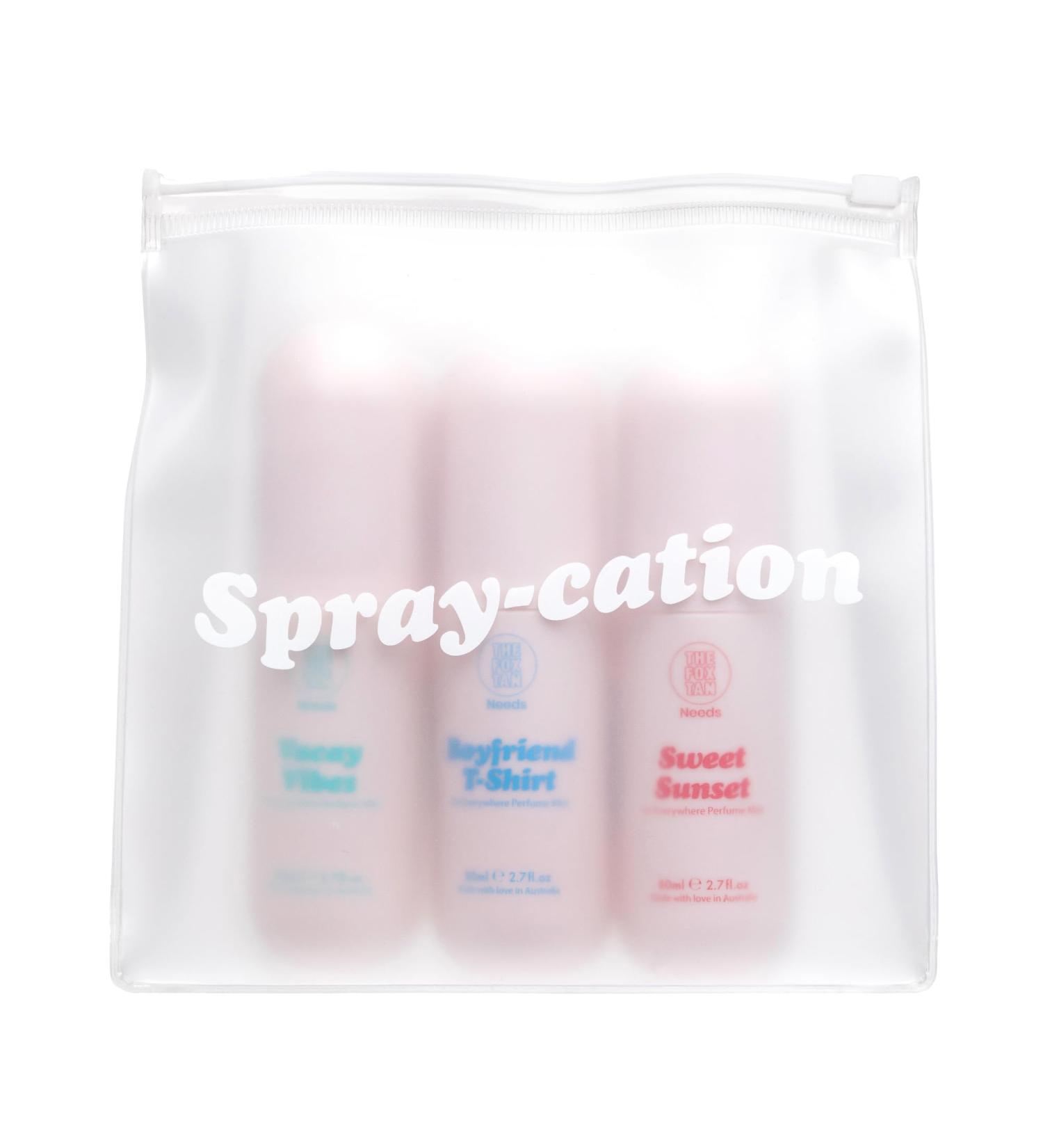 THE FOX TAN Everywhere Perfume Mist Set Spray-cation Bundle for Women Long-Lasting Scent Vegan & Cruelty-Free 3-Pieces x 80mL Everywhere Perfume Mist - Spray-cation Bundle - Buy Online on GoSupps.com