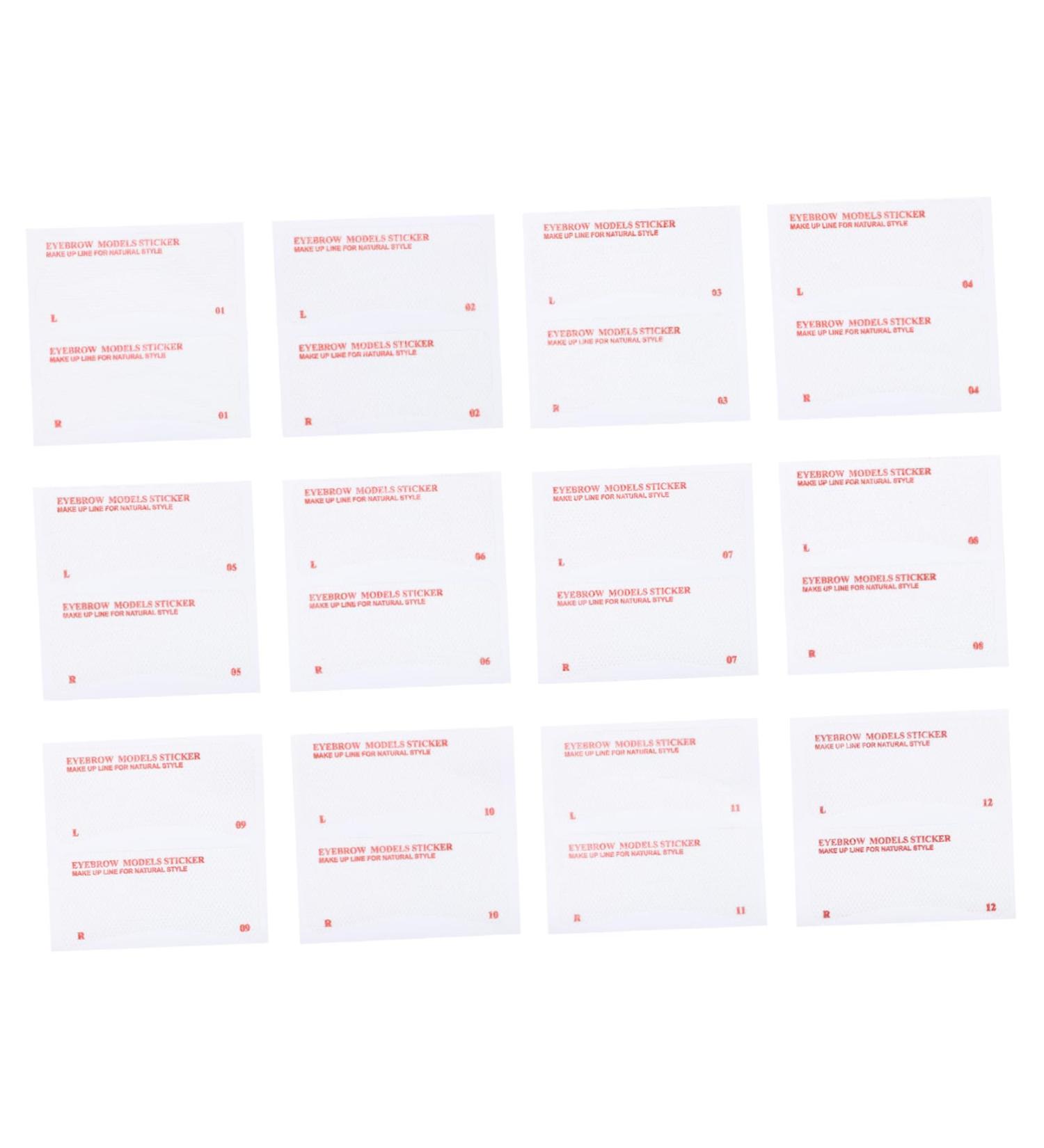 Balacoo 72pcs Eyebrow Stickers Girls Suit Brow Shaping Stencils Beauty Salon Supplies Miss Disposable Ruler - Buy Online on GoSupps.com