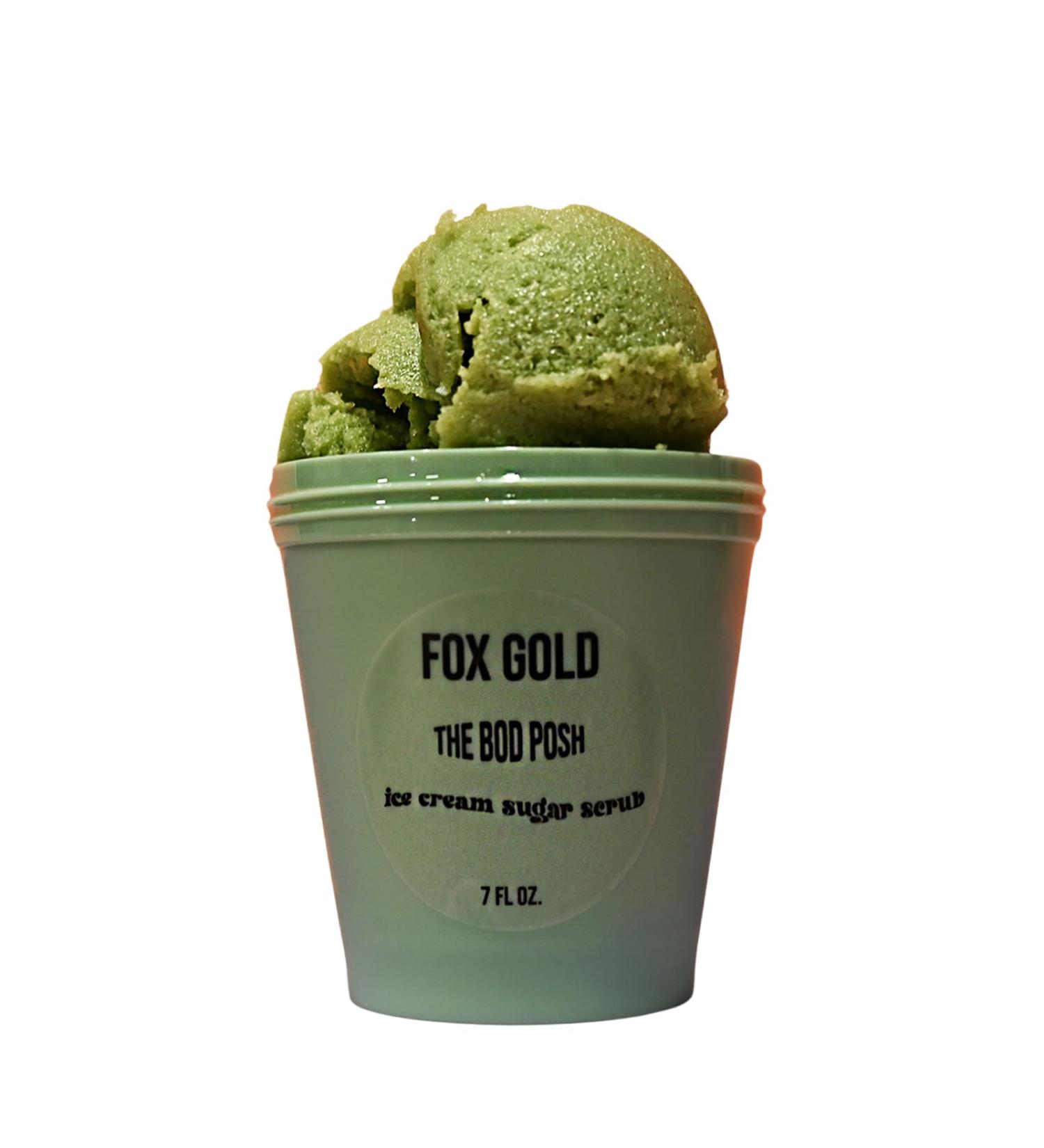 Fox Gold Beauty Matcha Mama Ice Cream sugar scrub- Matcha cake scented -Moisturizing and Exfoliating Body Hand Foot Scrub Vegan Cruelty Free Organic Great Gifts For Women 200 ml - Buy Online on GoSupps.com