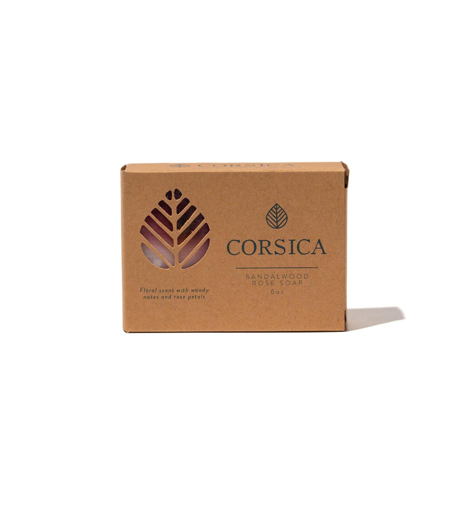 Corsica Sandalwood Rose Bath Soap Bar for Men & Women | Ideal for Dry Sensitive Skin - Shop Internationally - Buy Online on GoSupps.com