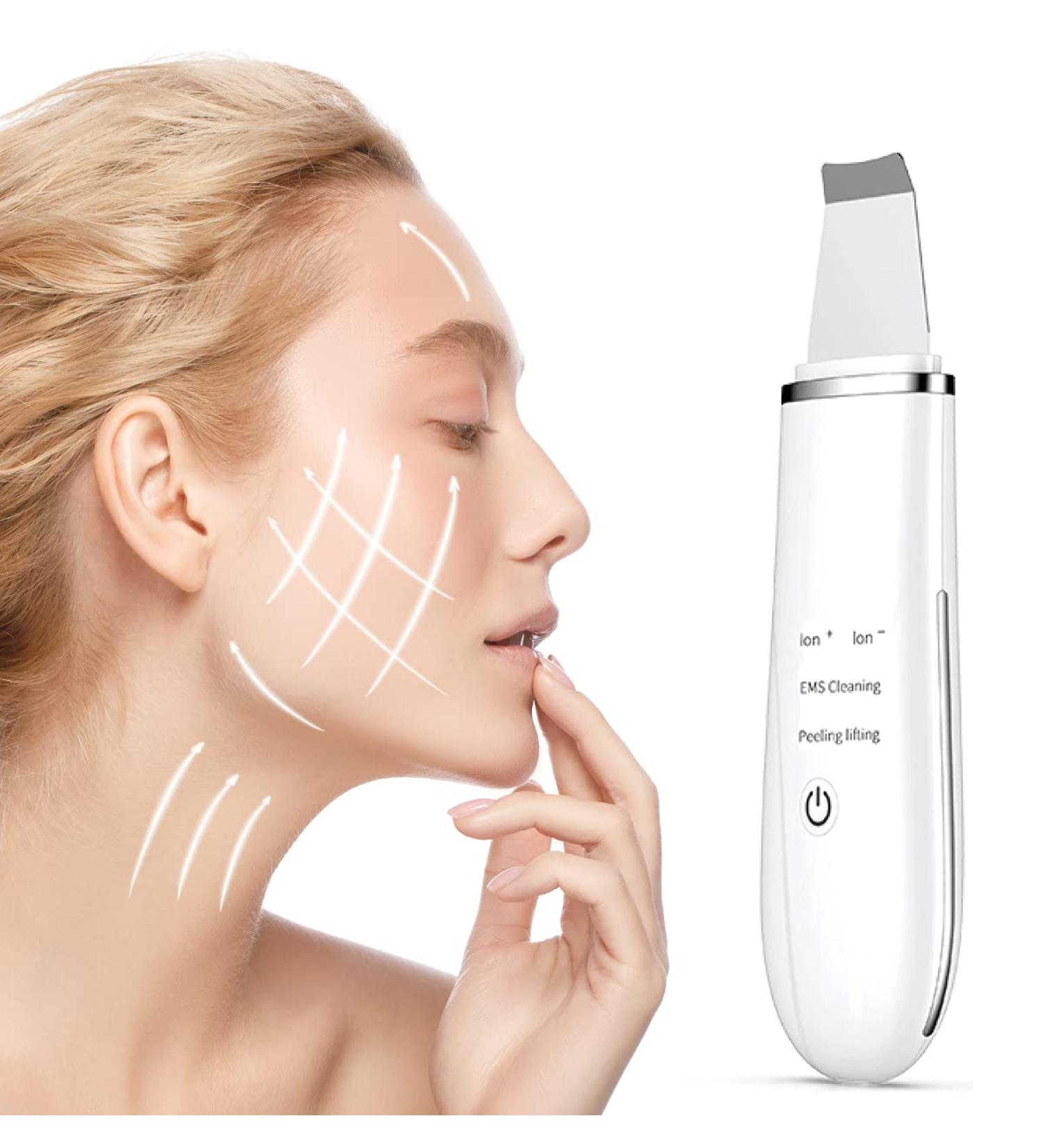 Anteamed Facial Skin Scrubber - Pore Cleaner & Peeling Cleaner - 1 Pack (White) for Deep Skin Cleansing - Buy Online on GoSupps.com