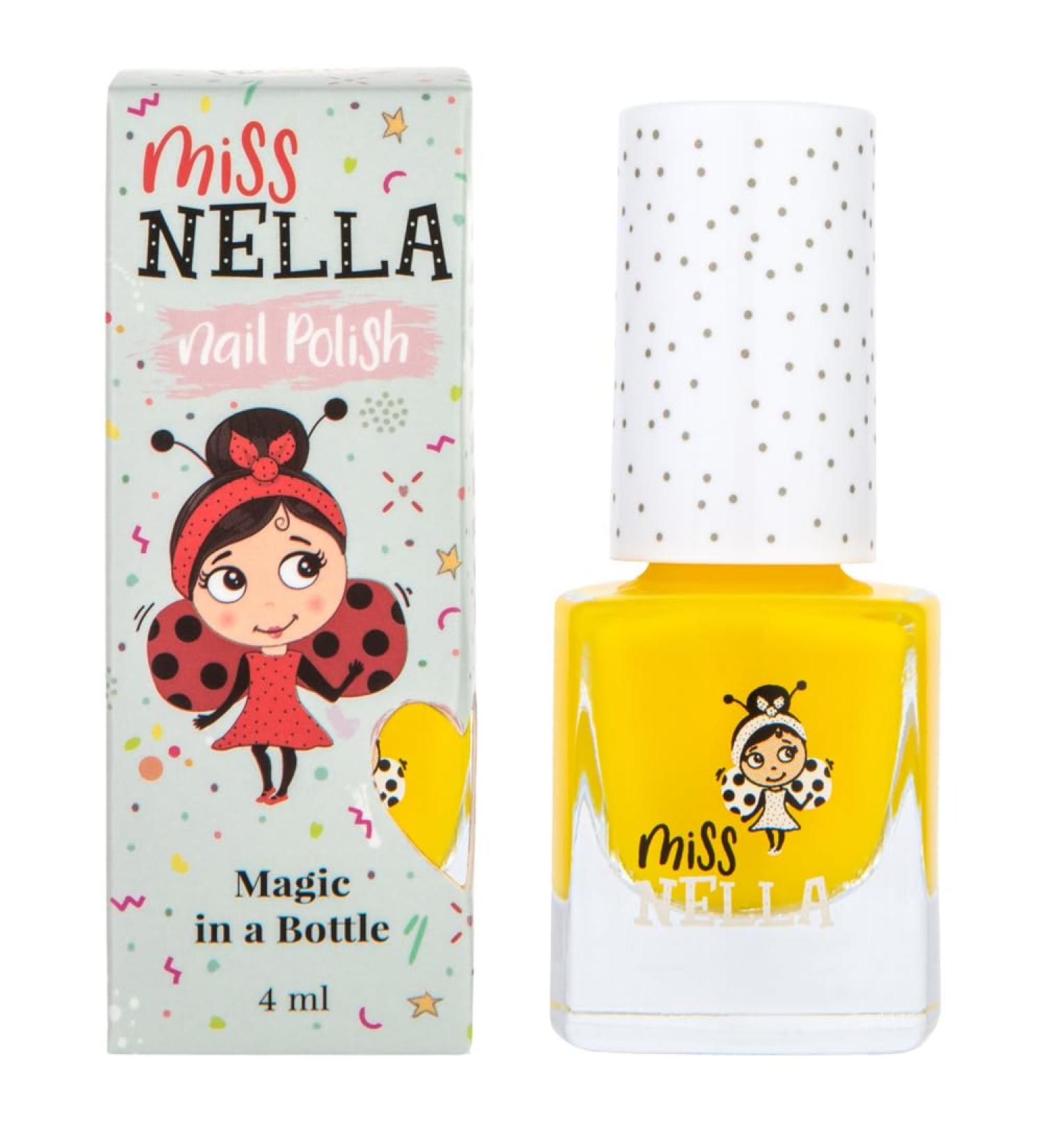 Miss Nella Sun-Kissed Non-Toxic Yellow Nail Polish for Kids - Odor-Free, Easy Peel Off, Water Based Formula for Children and Toddlers - Buy Online on GoSupps.com