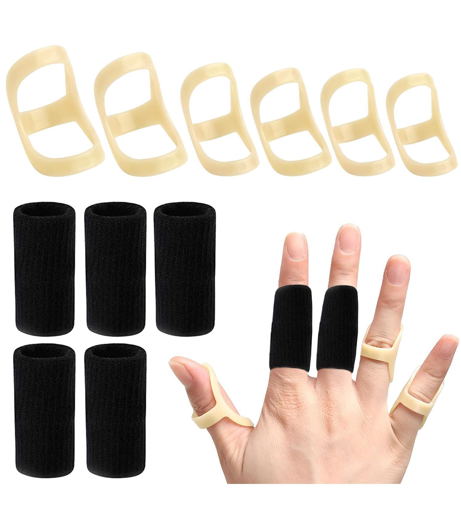 SAREAL 11Pcs Finger Splints & Sleeves Kit - Oval Trigger Finger Mallet Arthritis Support - Sizes 5 to 10 - International Shipping Available - Buy Online on GoSupps.com