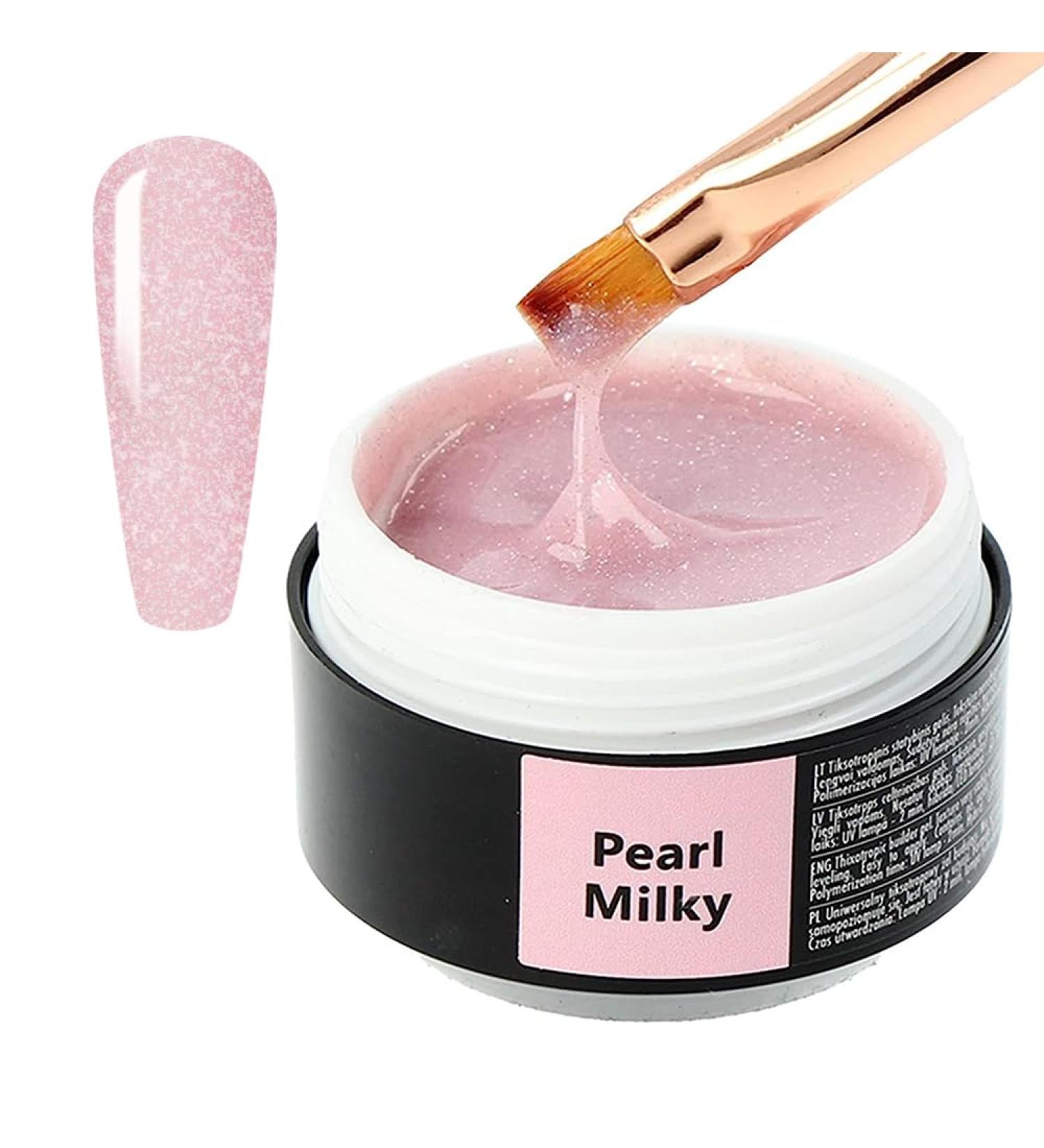 Sincero Salon Aufbaugel - Pearl Milky UV Gel for Nail Extension & Modeling - 15ml Acrylic & Color Gel - Perfect for Nail Art & Gel Nails - Buy Online on GoSupps.com